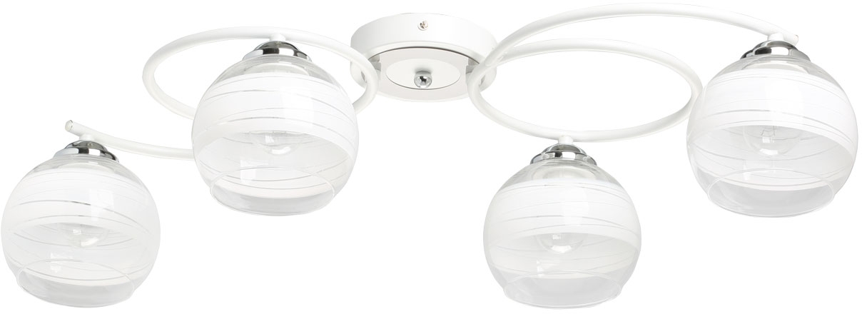 Изображение товара Люстра ГРАЦИЯ 4хE27х60 Вт белый хром 68х33х18 см