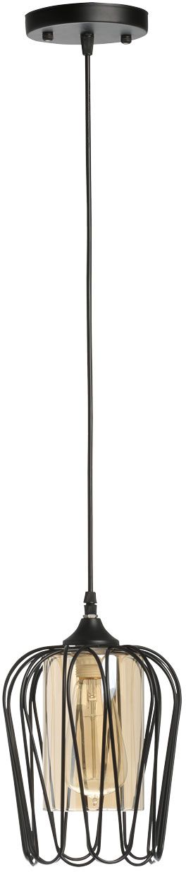 Изображение товара Люстра СОЛО 1хE27 40 Вт черная 90x90x17 см металл стекло