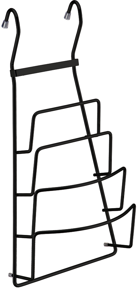 Изображение товара Полка для крышек LEMAX черная матовая 435х140 мм - подвесной держатель для кухни