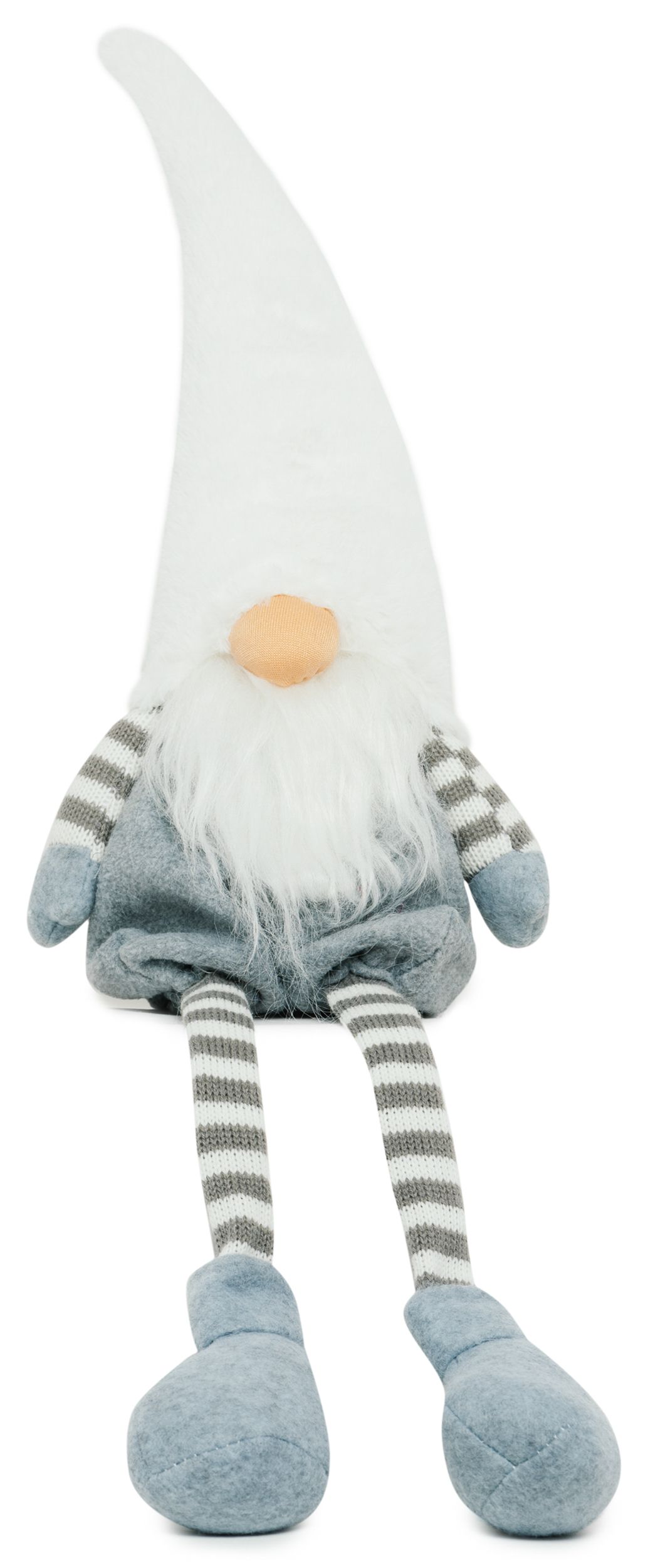 Изображение товара Санта новогодний колпак белый 40 см