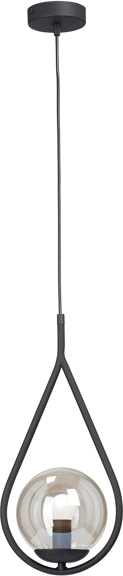 Изображение товара Подвесной светильник Vitaluce V2945-1/1S черный 1ХE14Х40Вт стиль Ар-деко