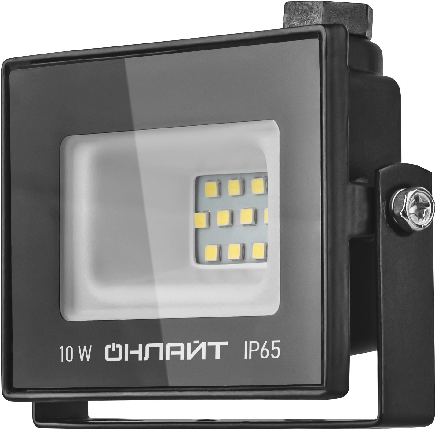 Изображение товара Прожектор LED 10 Вт 4000 К IP65 черный для наружного освещения