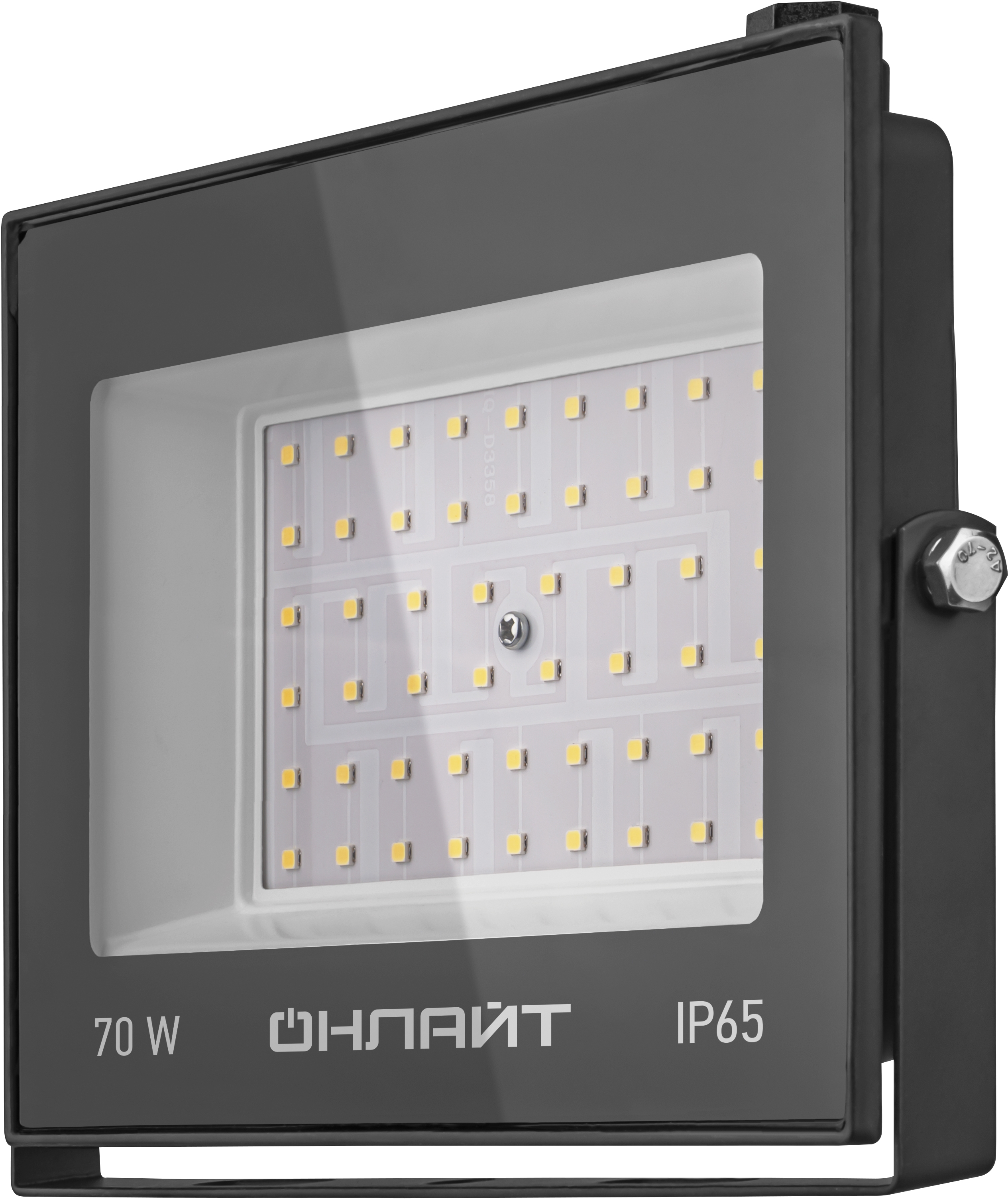 Изображение товара Прожектор LED 70 Вт 6000 К IP65 черный 20х18х2,7 см
