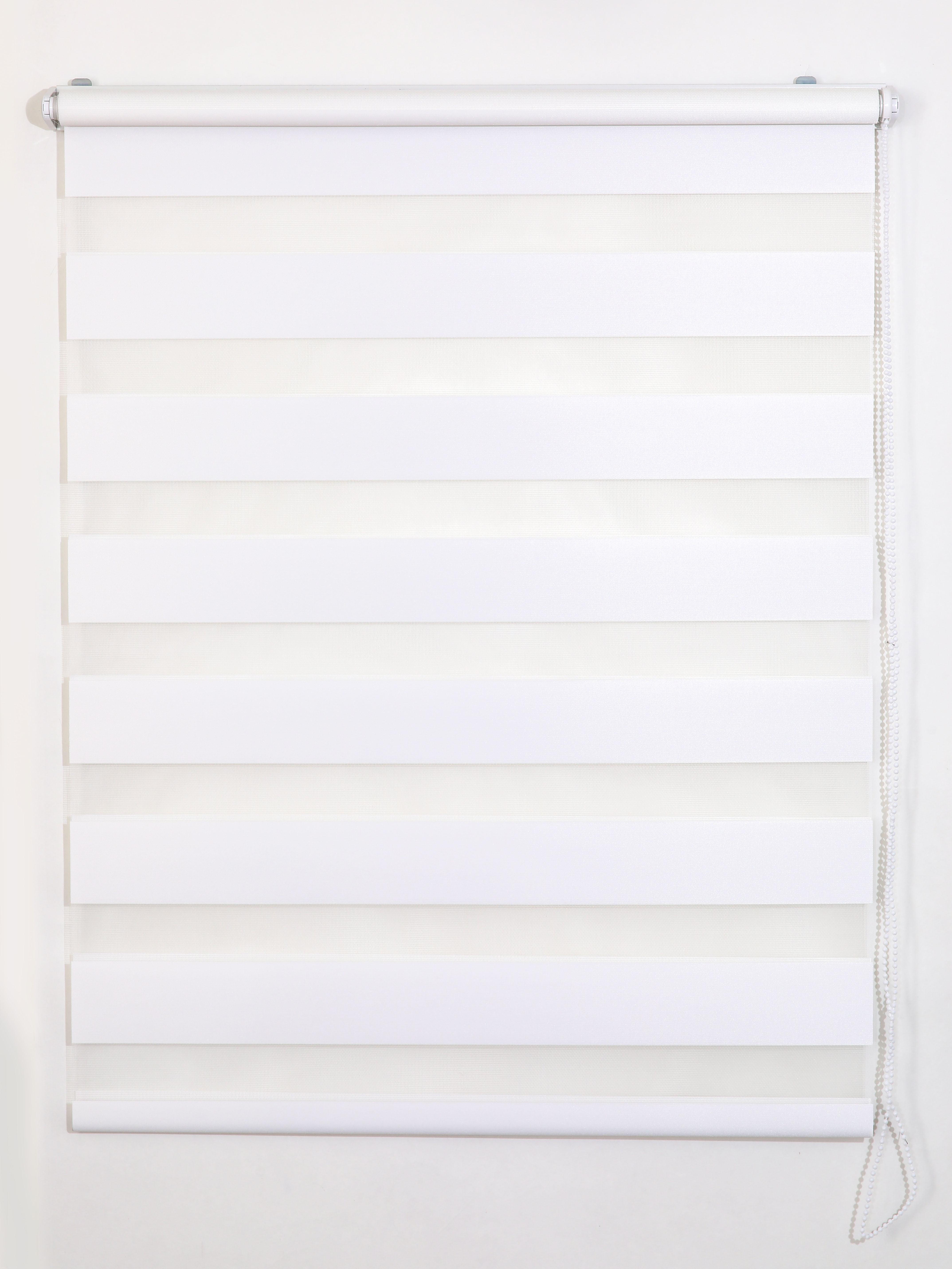 Изображение товара Ролштора день-ночь Fancy Line белый 90х160 см - светорегулирующая штора