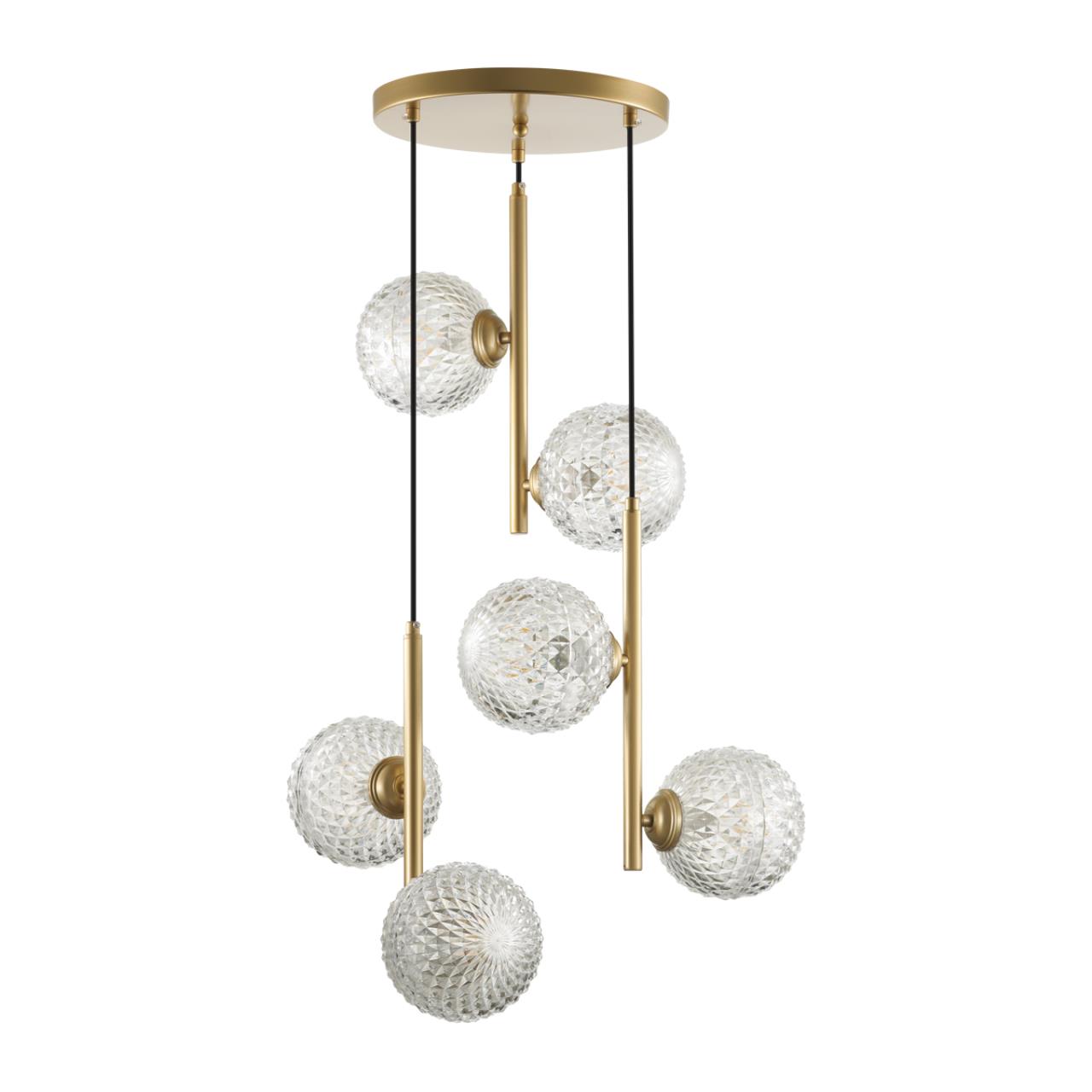 Изображение товара Люстра Lumion Geneva 6xE27 40 Вт 47x47x100 см, золотистый