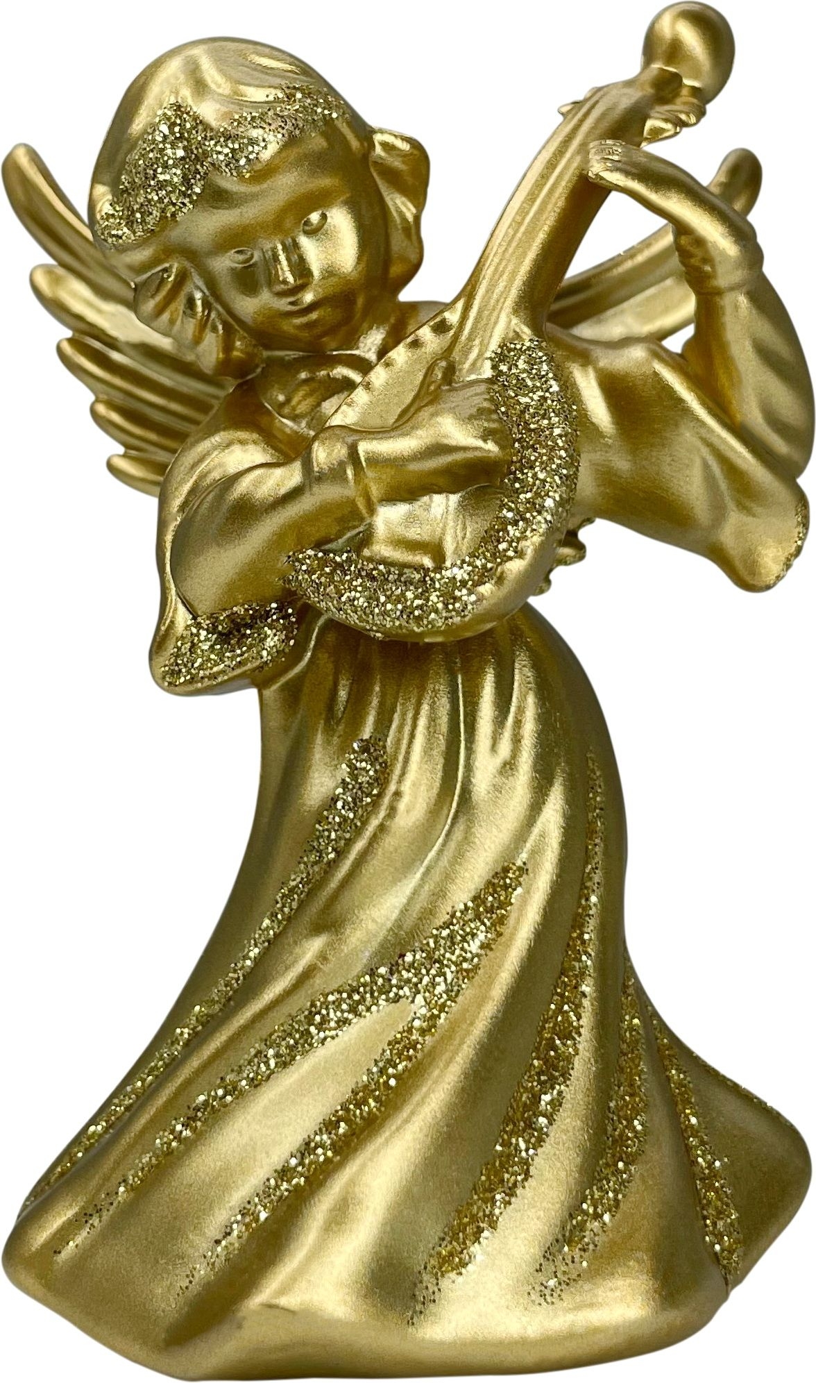 Изображение товара Ёлочная игрушка Ангел Angel 6-3 бандур золото 60х50х90 мм новогоднее украшение