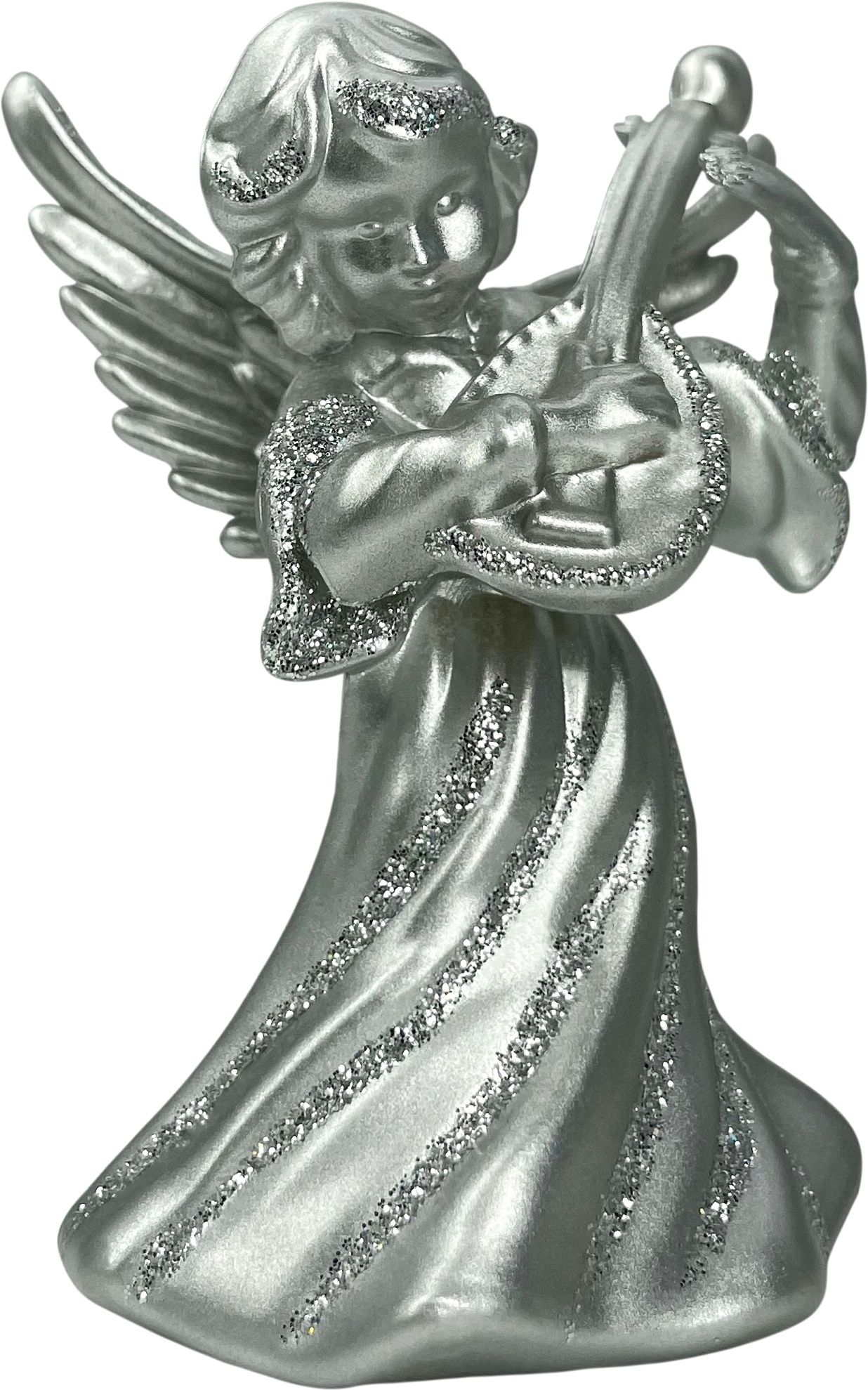 Изображение товара Ёлочная игрушка Ангел Angel серебро 60х50х90 мм