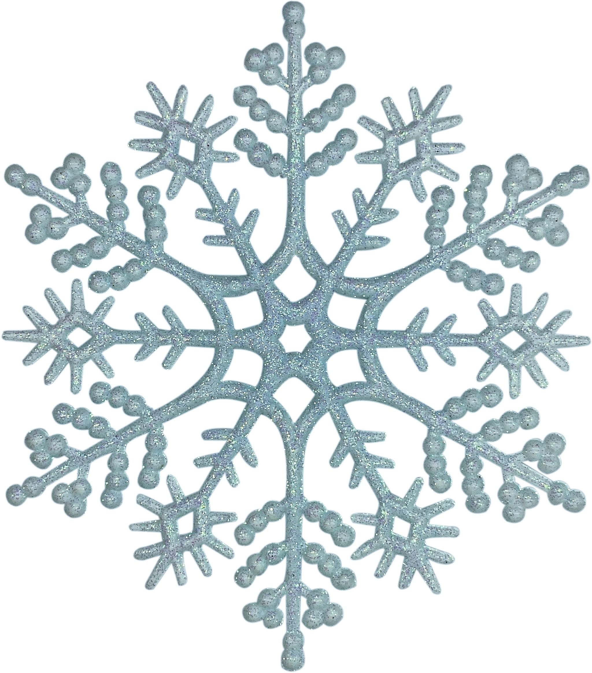 Изображение товара Ёлочная игрушка Снежинка MAB000-17 классика голубая 120х3 мм