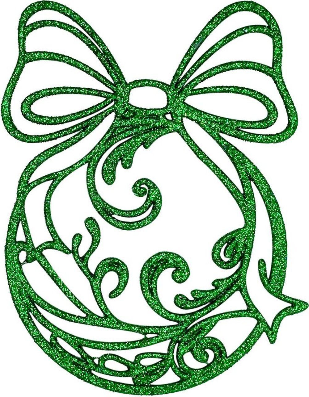 Изображение товара Новогодний шар Ball00-17 плоский голубой 120х120х3 мм