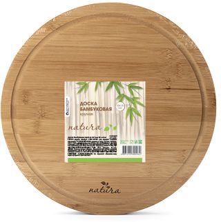 Изображение товара Доска бамбуковая ATMOSPHERE Natura круглая 33х1.8 см