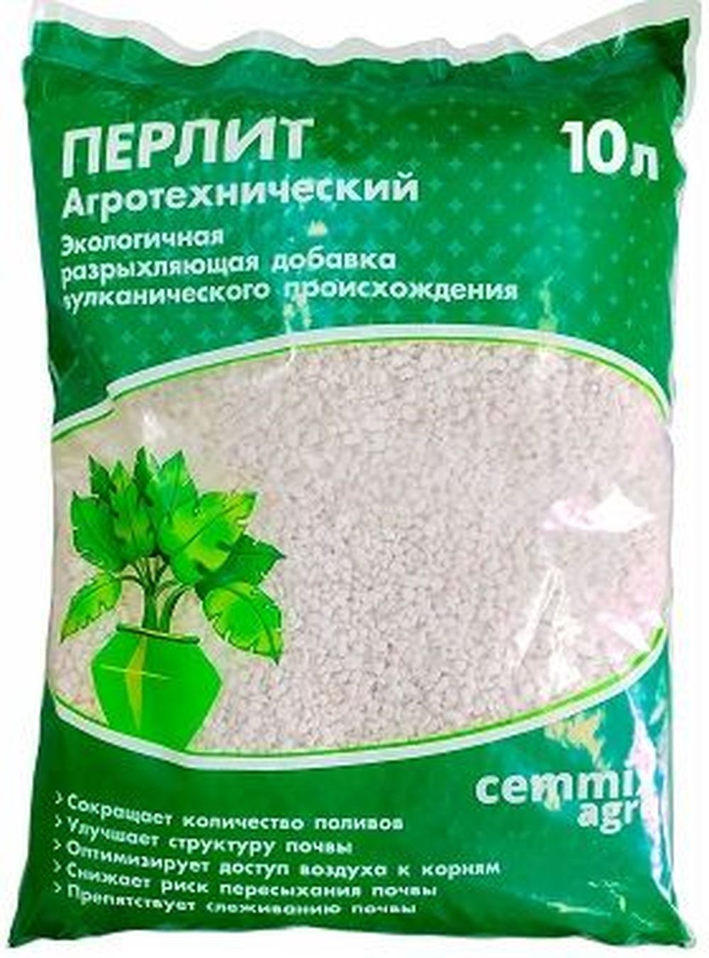 Перлит для растений CEMMIX 10 л - купить по цене 209 руб. в Москве и РФ