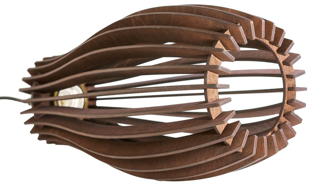 Изображение товара Подвес из дерева 1хE27х60 Вт коричневый 34x19x19 см