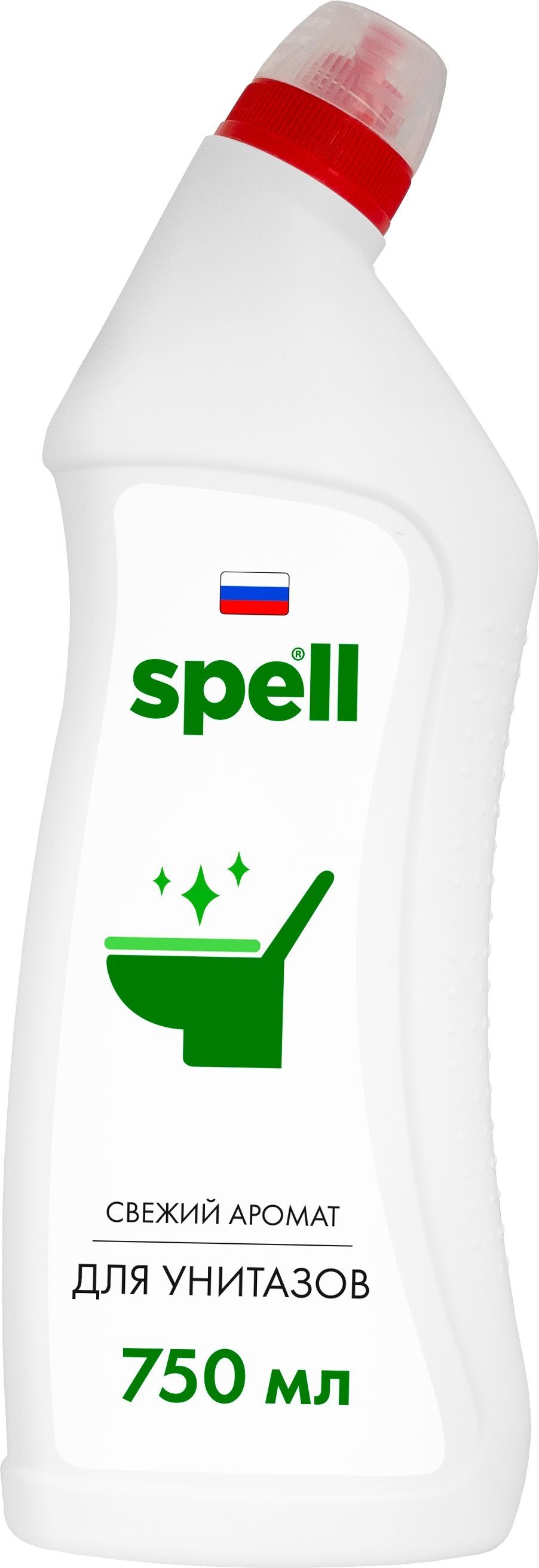 Изображение товара Средство для очистки сантехники SPELL 750 мл эффективное и безопасное