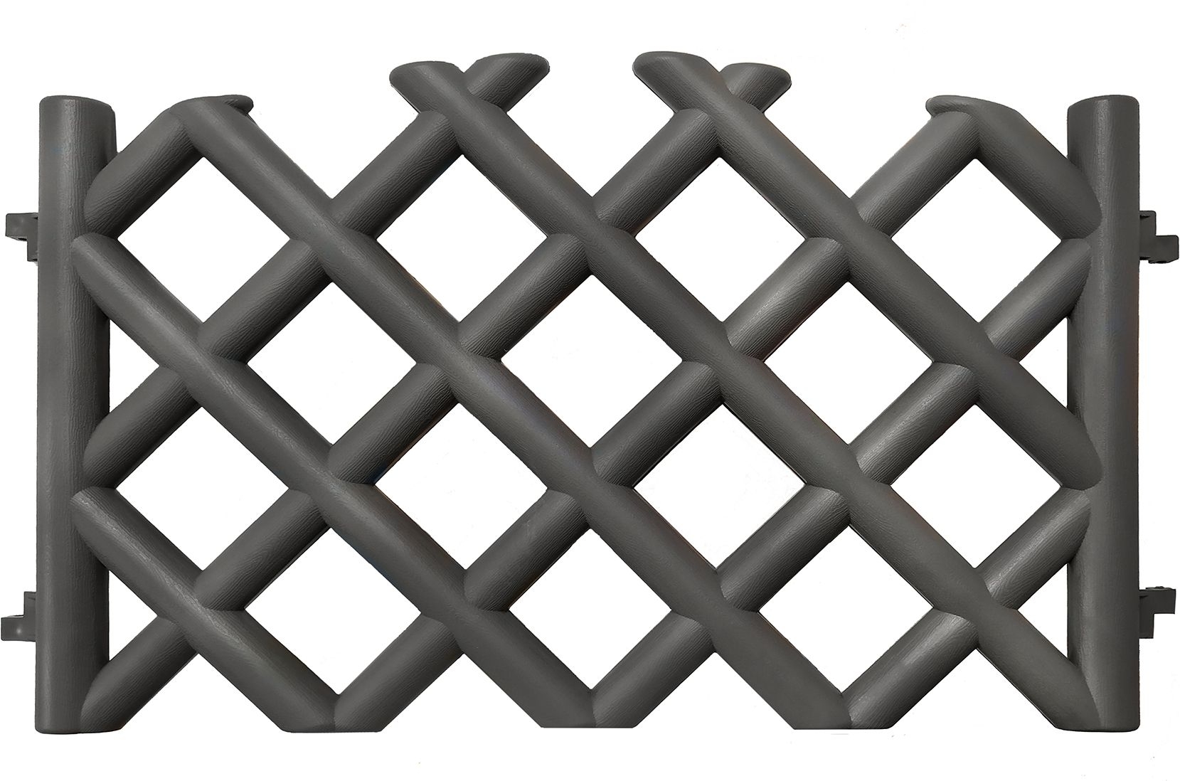 Изображение товара Декоративный заборчик BAROKKO графит 40х70 см 4 шт для сада и участка