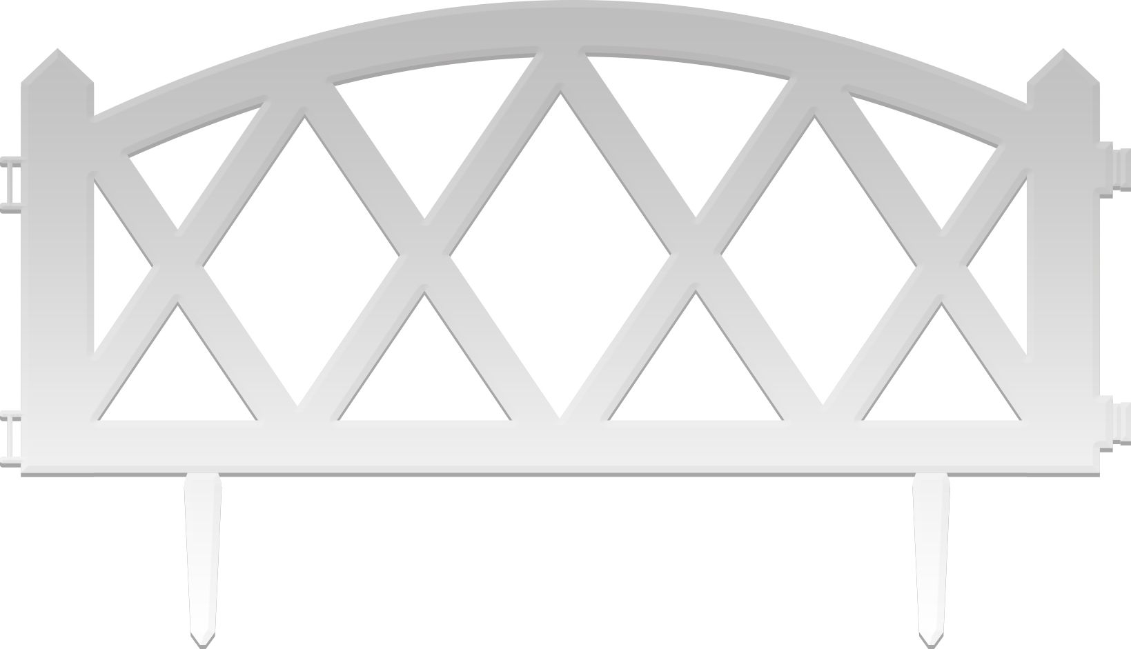 Изображение товара Декоративный заборчик MODERN белый 35х60 см 5 шт