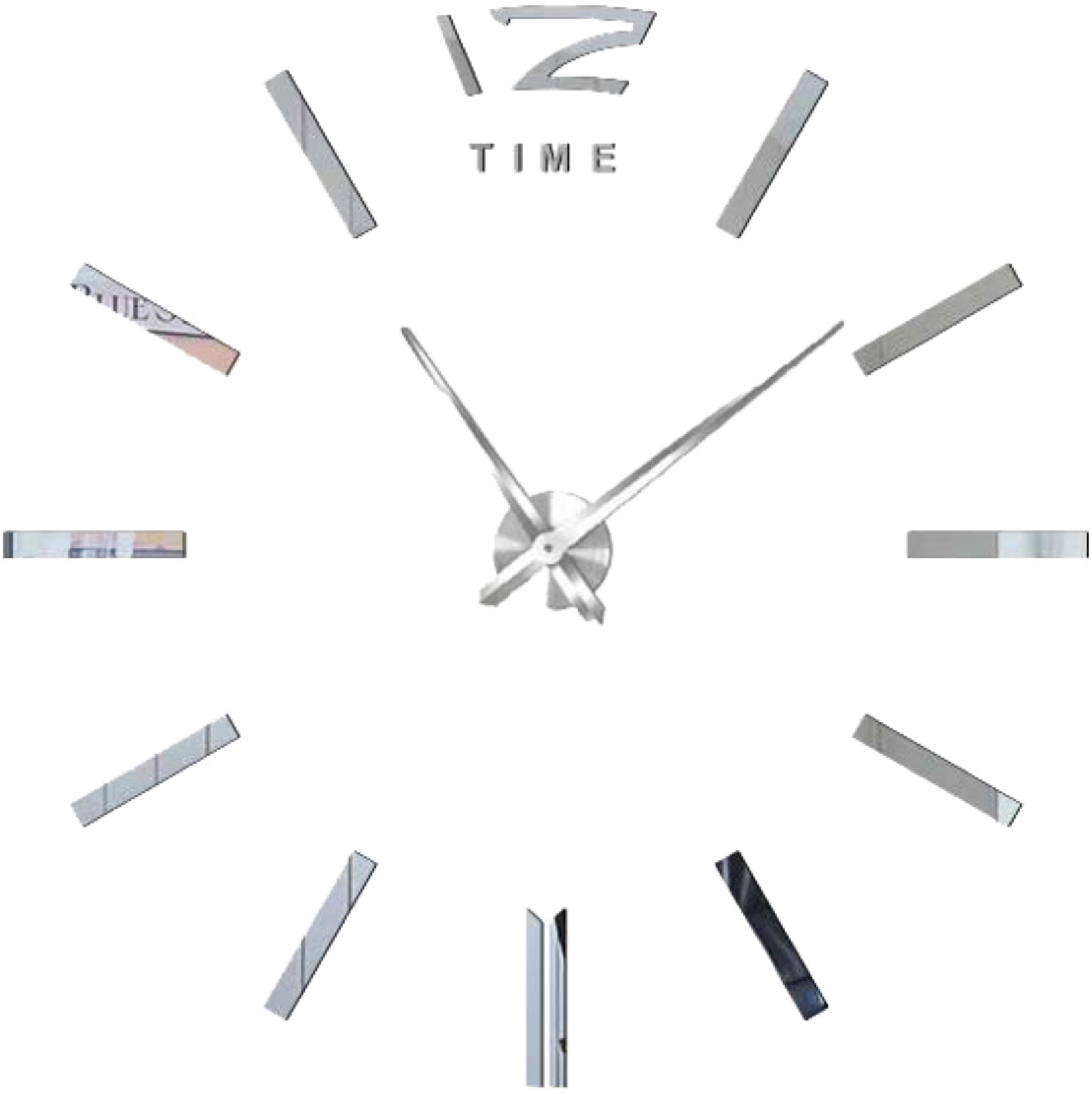 Изображение товара Настенные часы DIY 210336 из металла с конструктивным дизайном, диаметр 80-100 см