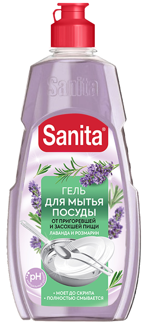Изображение товара Средство для мытья посуды Sanita Лаванда и розмарин, 450 г