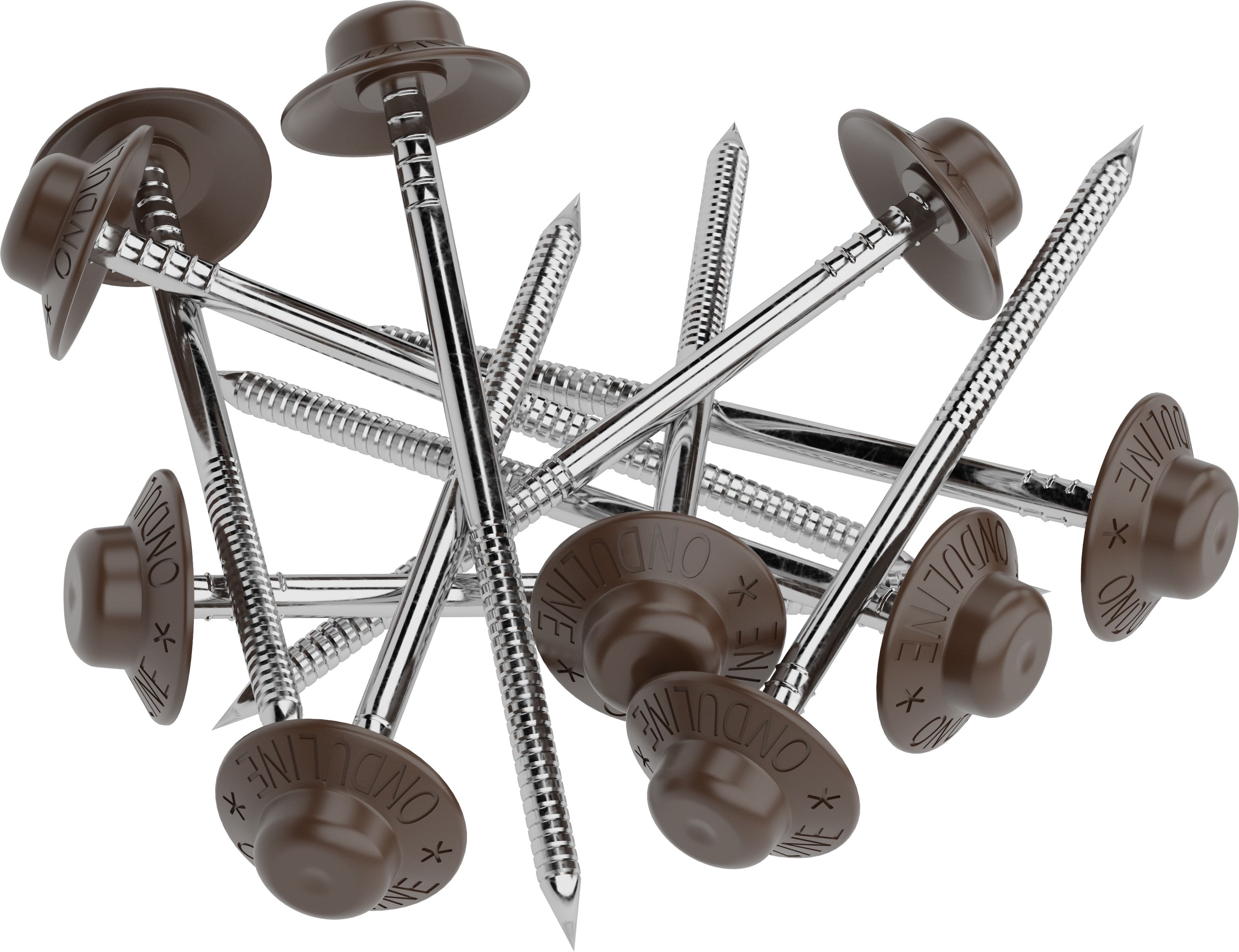 Изображение товара Гвозди Ондулин 75 мм Коричневые уп./100 шт