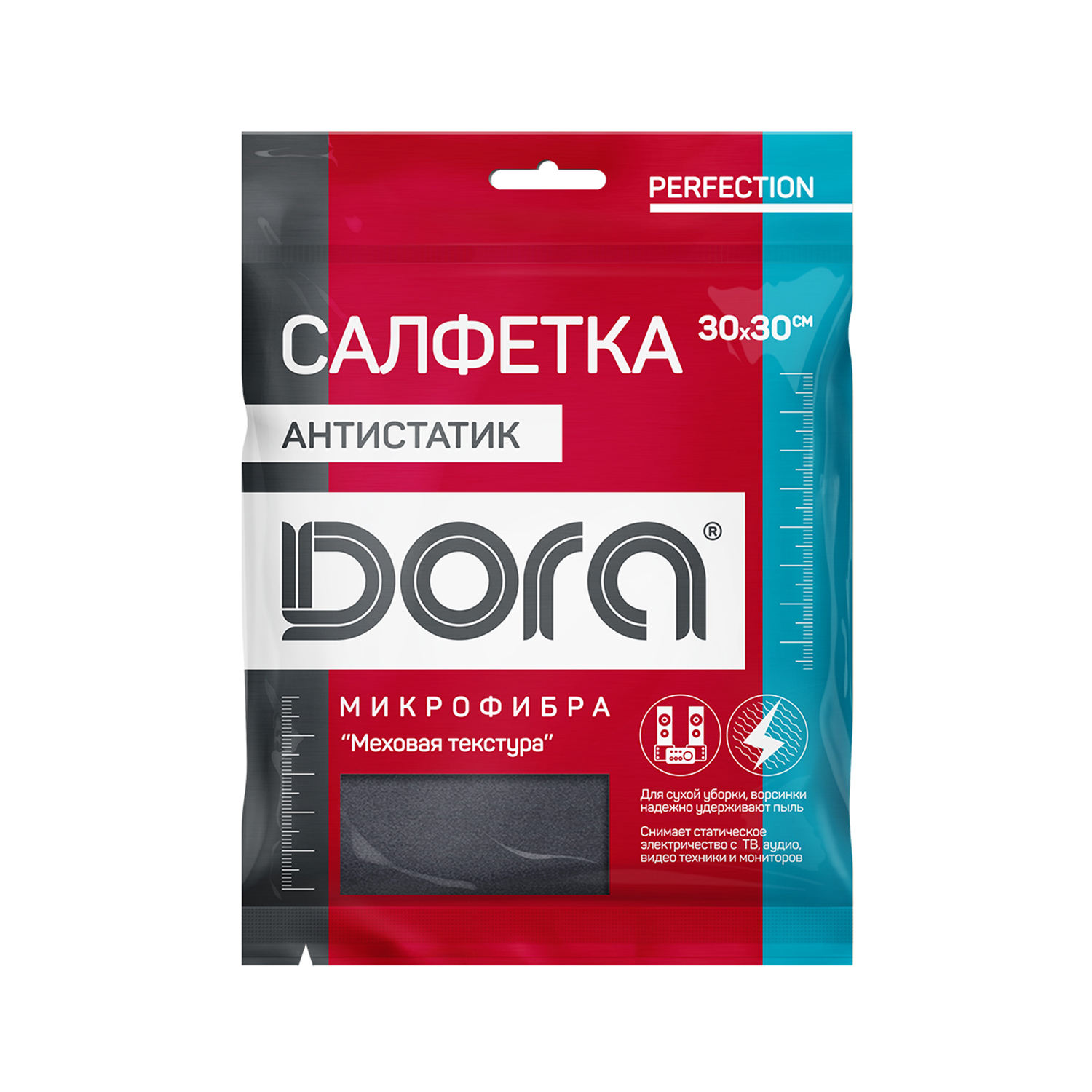 Изображение товара Салфетка Dora Анитстатик из микрофибры, 1 шт
