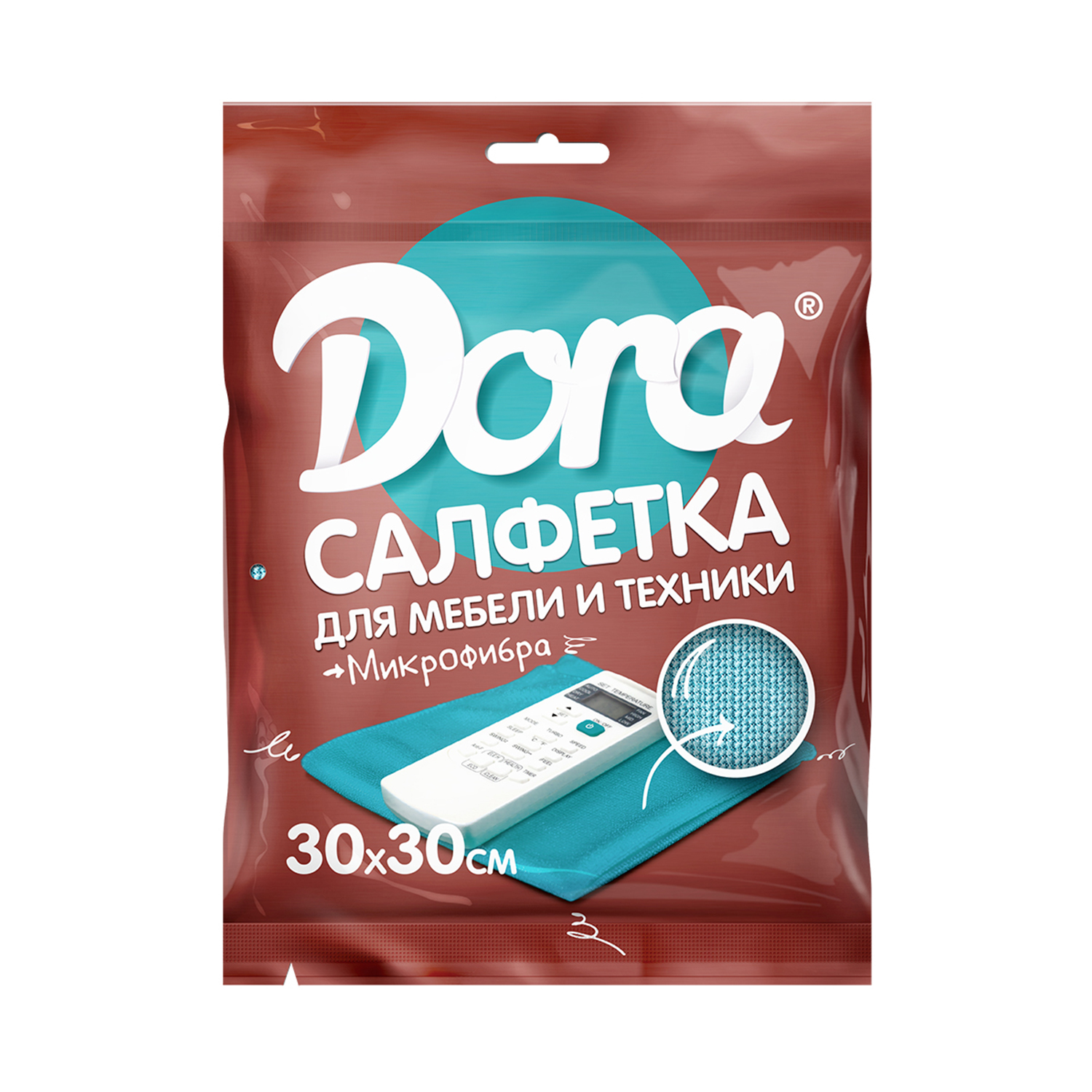 Изображение товара Салфетка Dora для мебели и бытовой техники из микрофибры, 1 шт