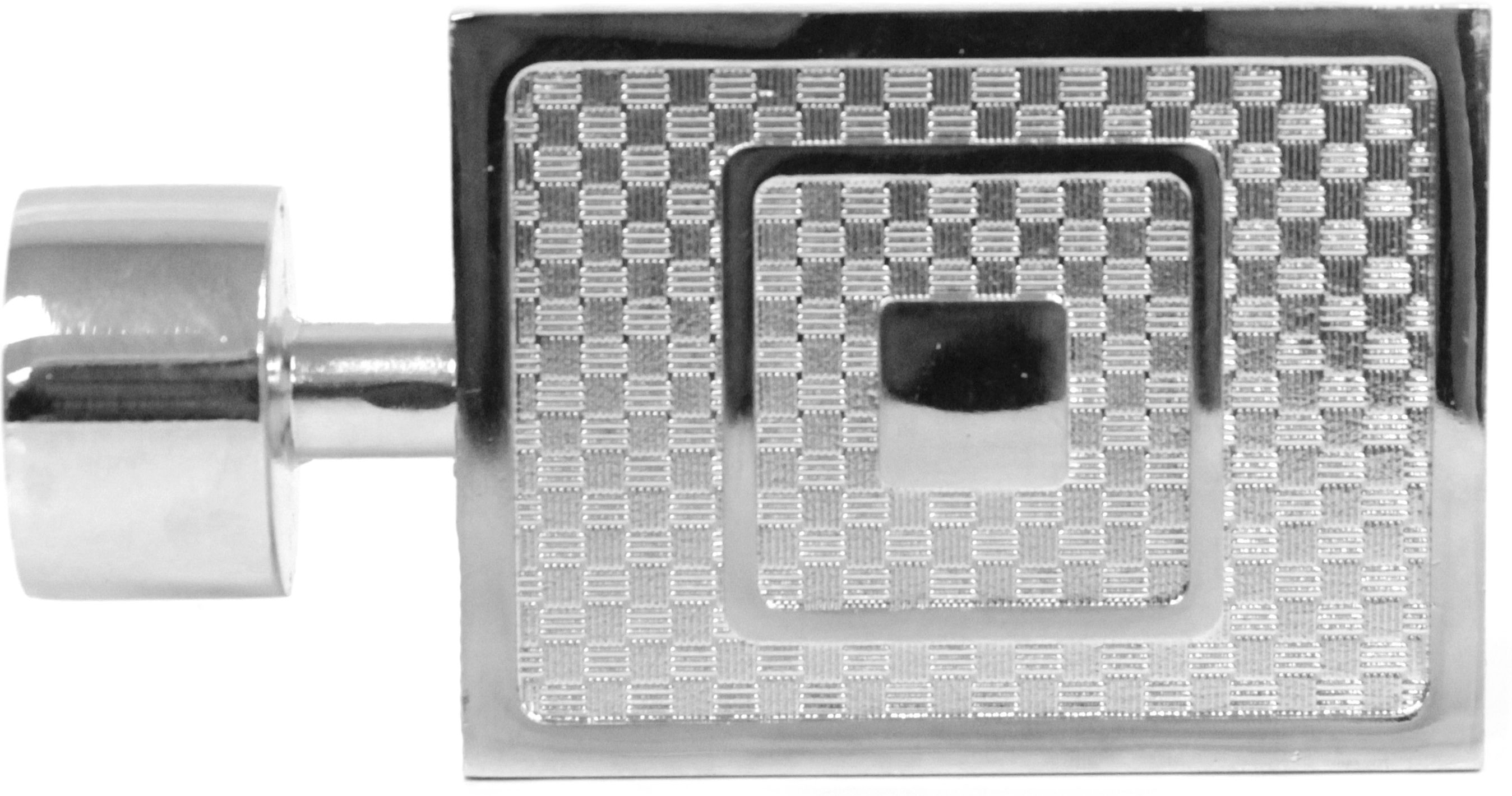 Изображение товара Наконечник Геометрия Д20 Хром для настенных карнизов