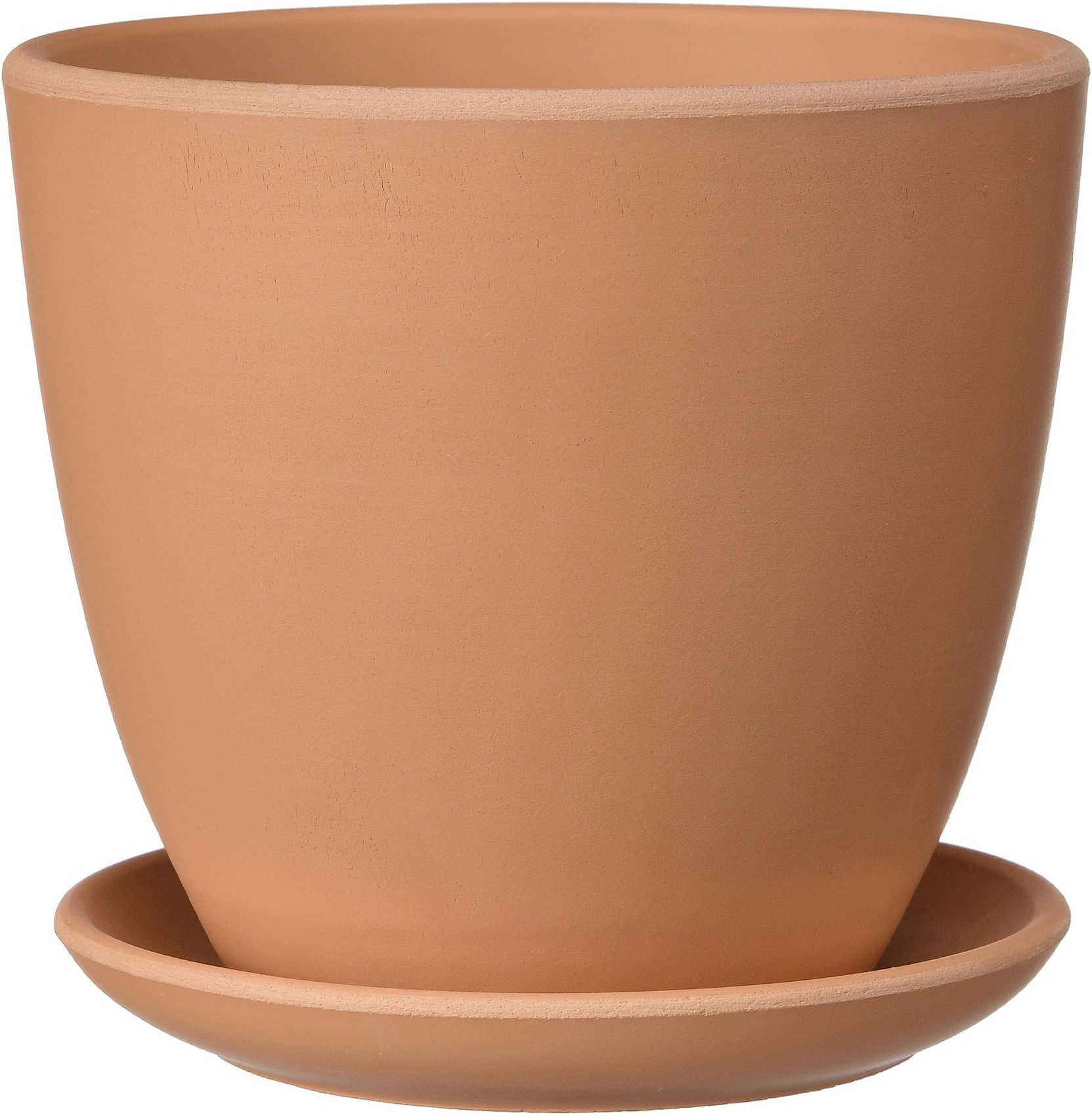 Изображение товара Горшок Терракота d-21 см керамический с поддоном