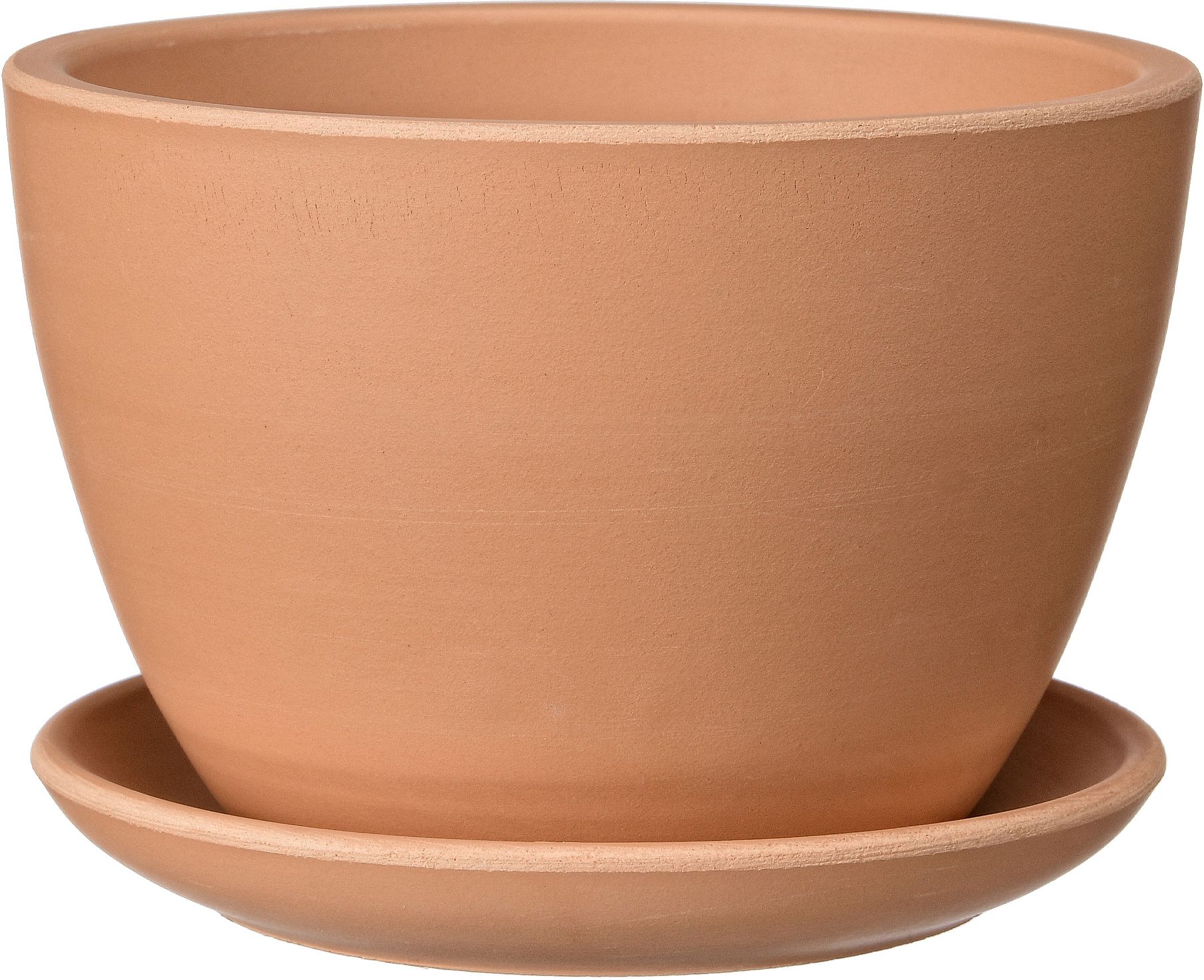 Изображение товара Горшок Терракота d-18 см керамический с поддоном