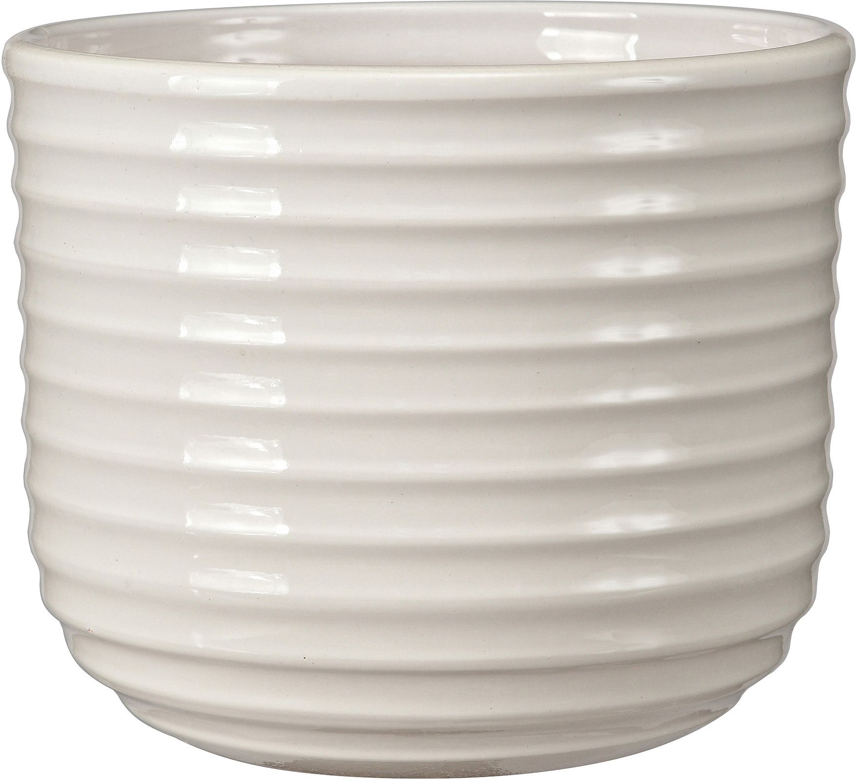 Изображение товара Кашпо Арабика d-12 см керамическое белое для комнатных растений