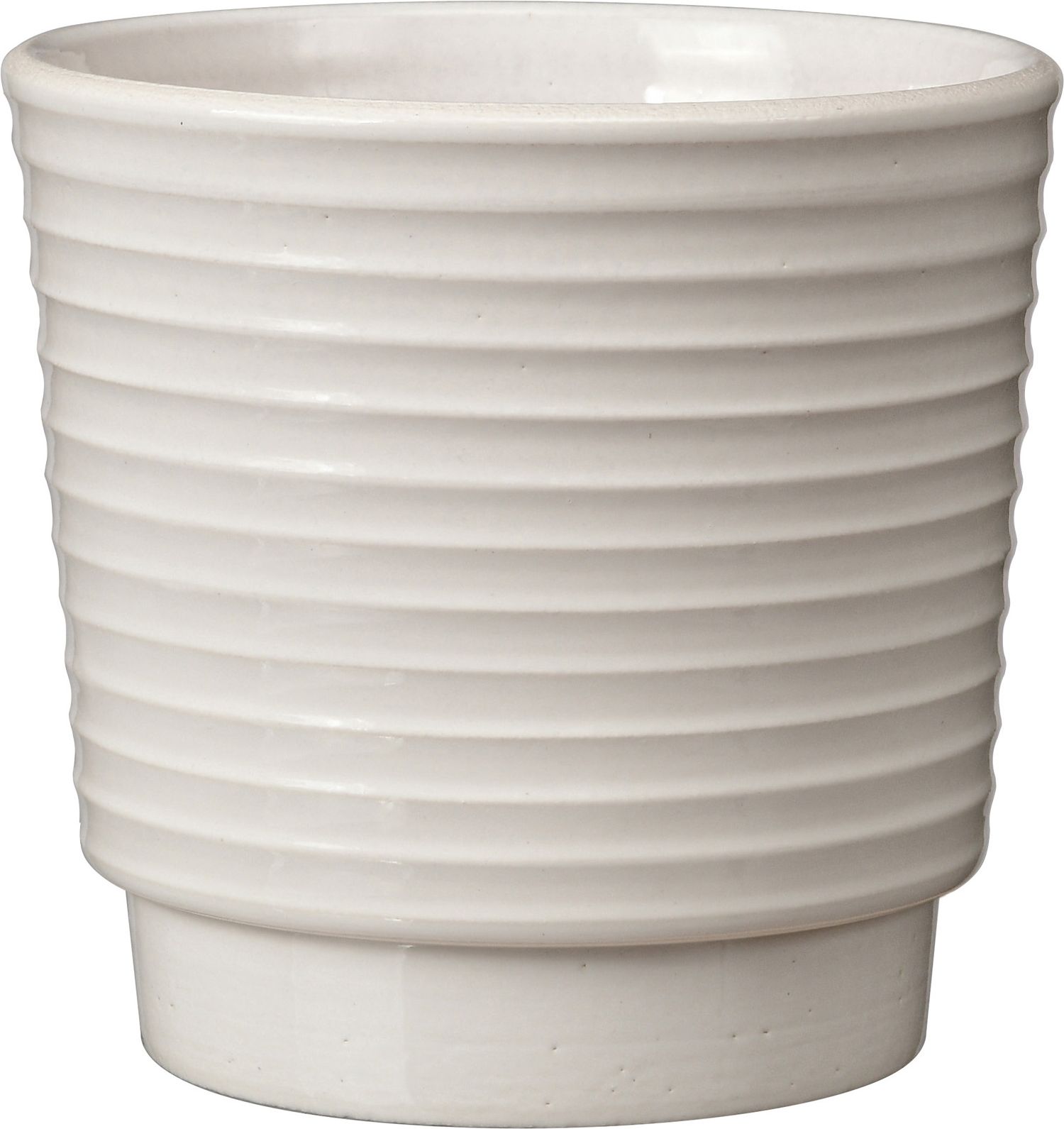 Изображение товара Кашпо Арабика d-13,5 см керамическое белый