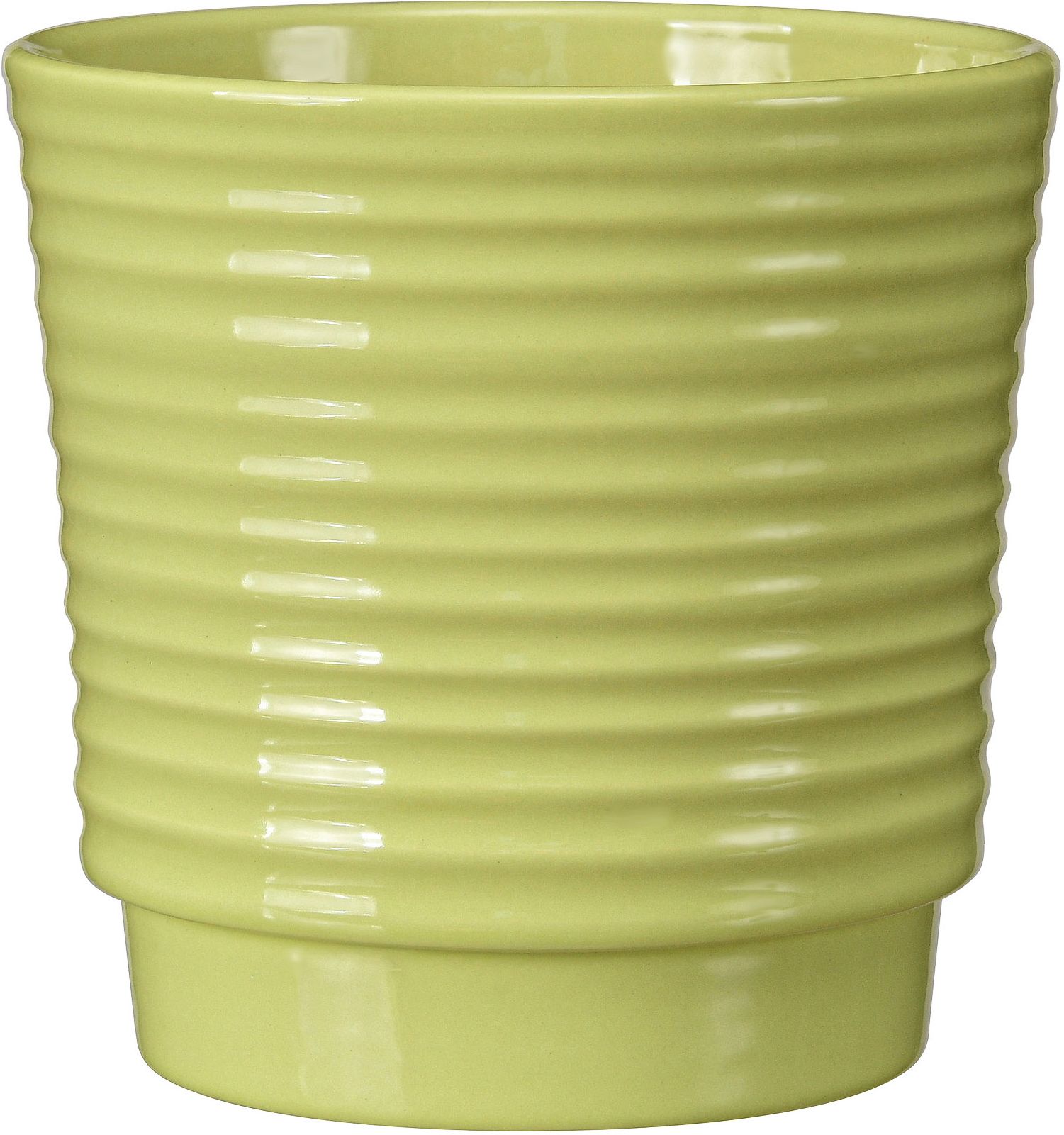 Изображение товара Кашпо Арабика d-13,5 см керамическое зеленый