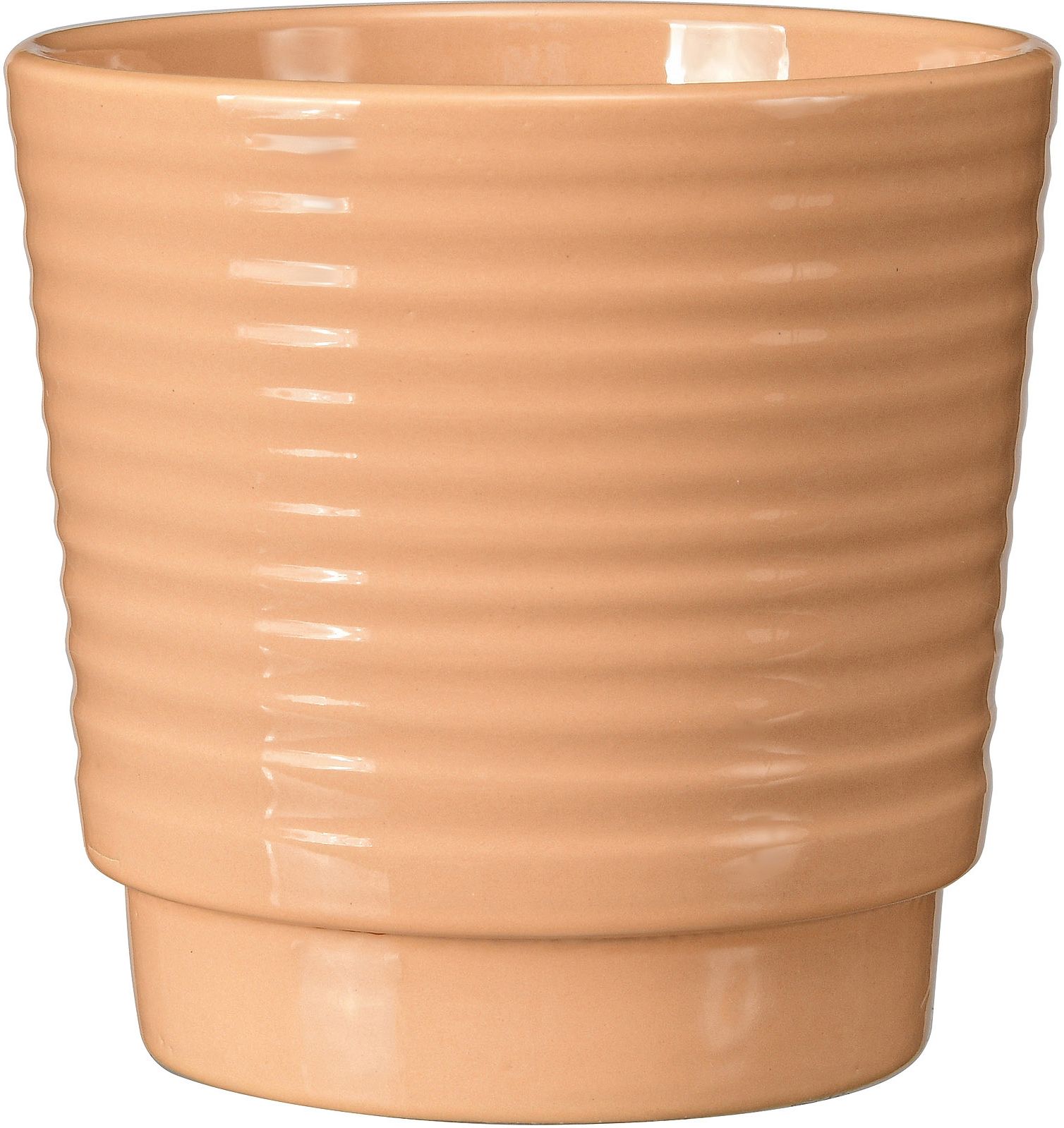 Изображение товара Кашпо Арабика d-13,5 см керамическое оранжевое для комнатных растений