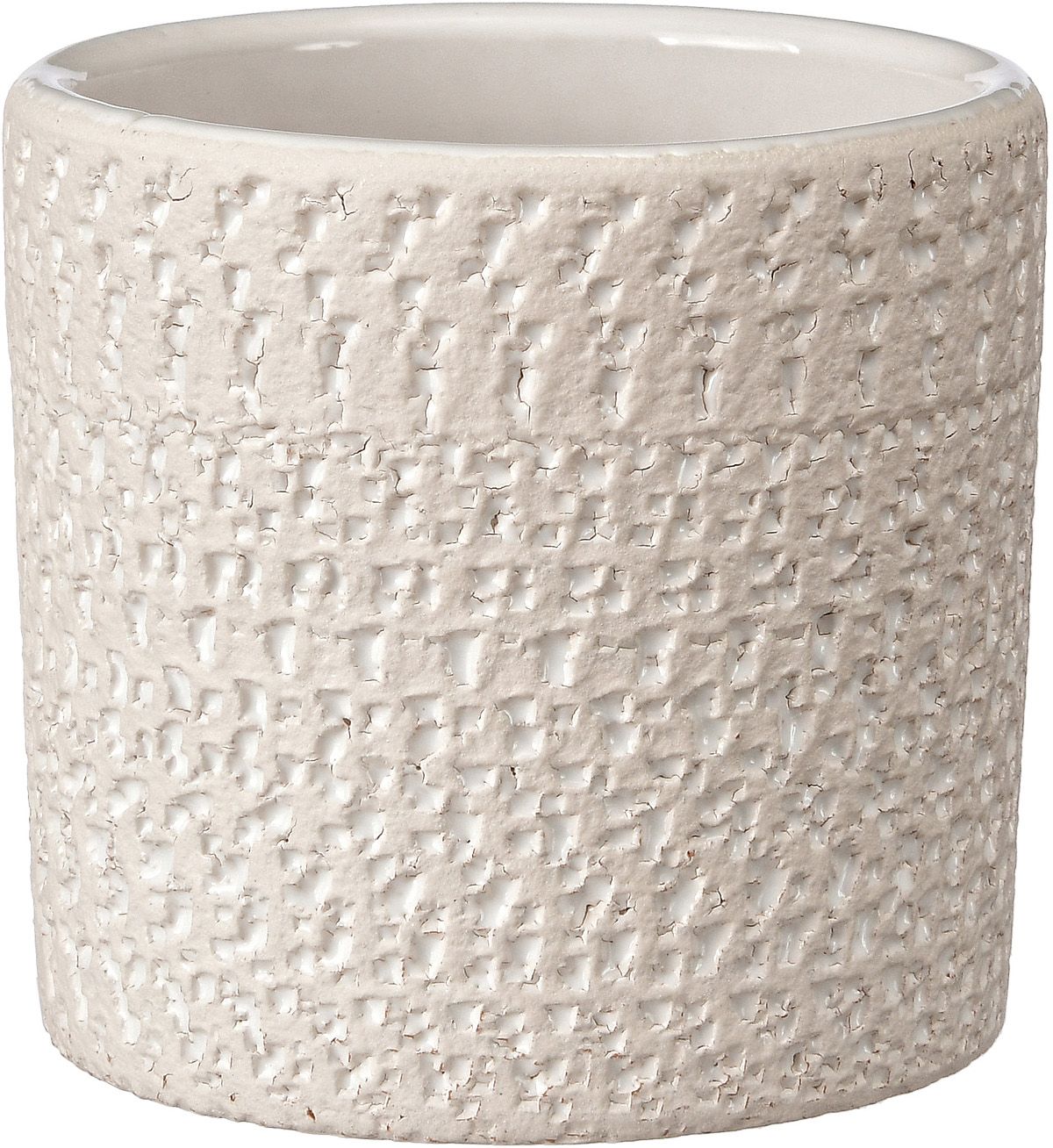 Изображение товара Керамическое кашпо сад камней d-7,5 см цилиндрическое для комнатных растений