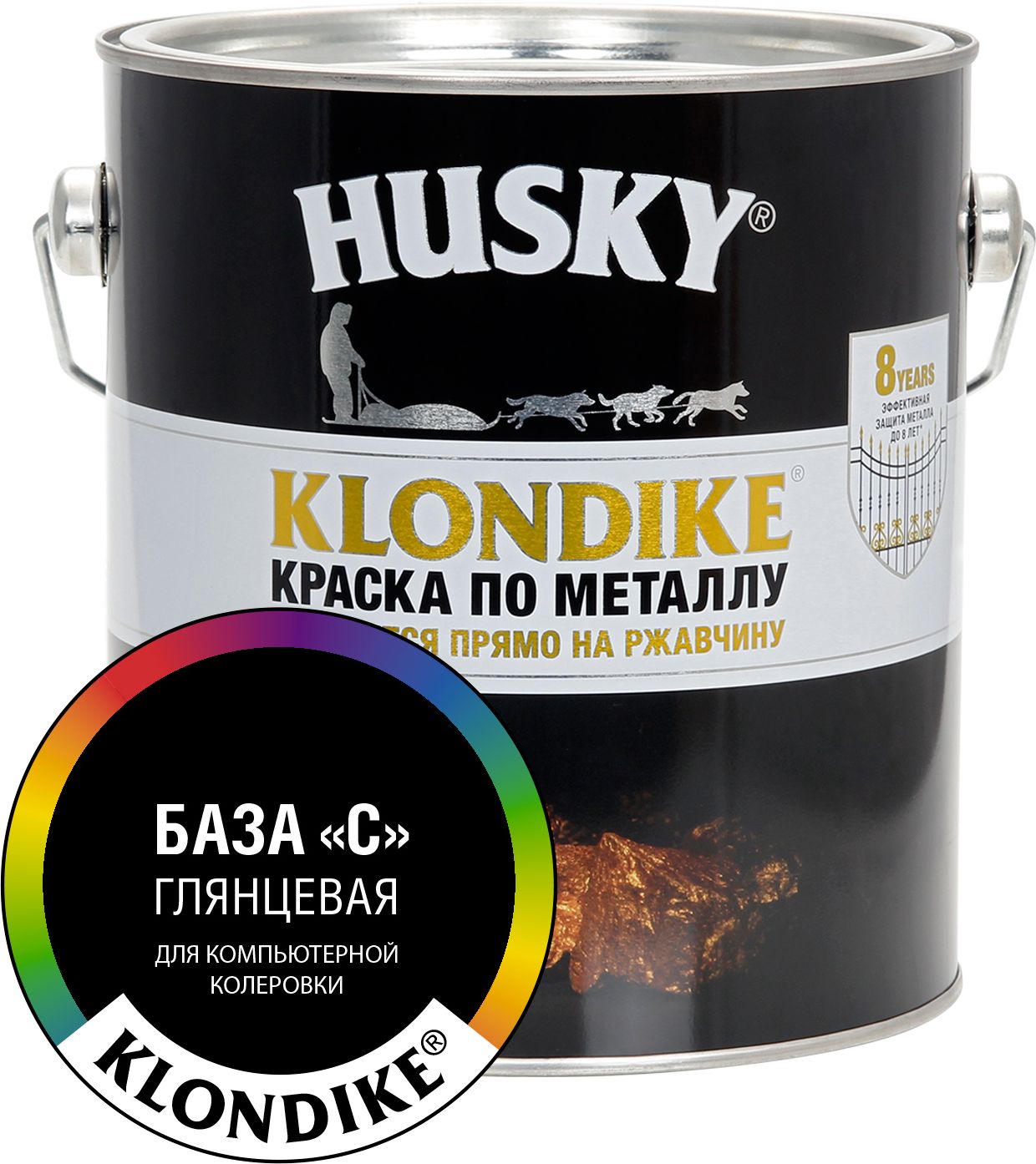 Изображение товара Краска по металлу HUSKY KLONDIKE (База С) 2,5 л