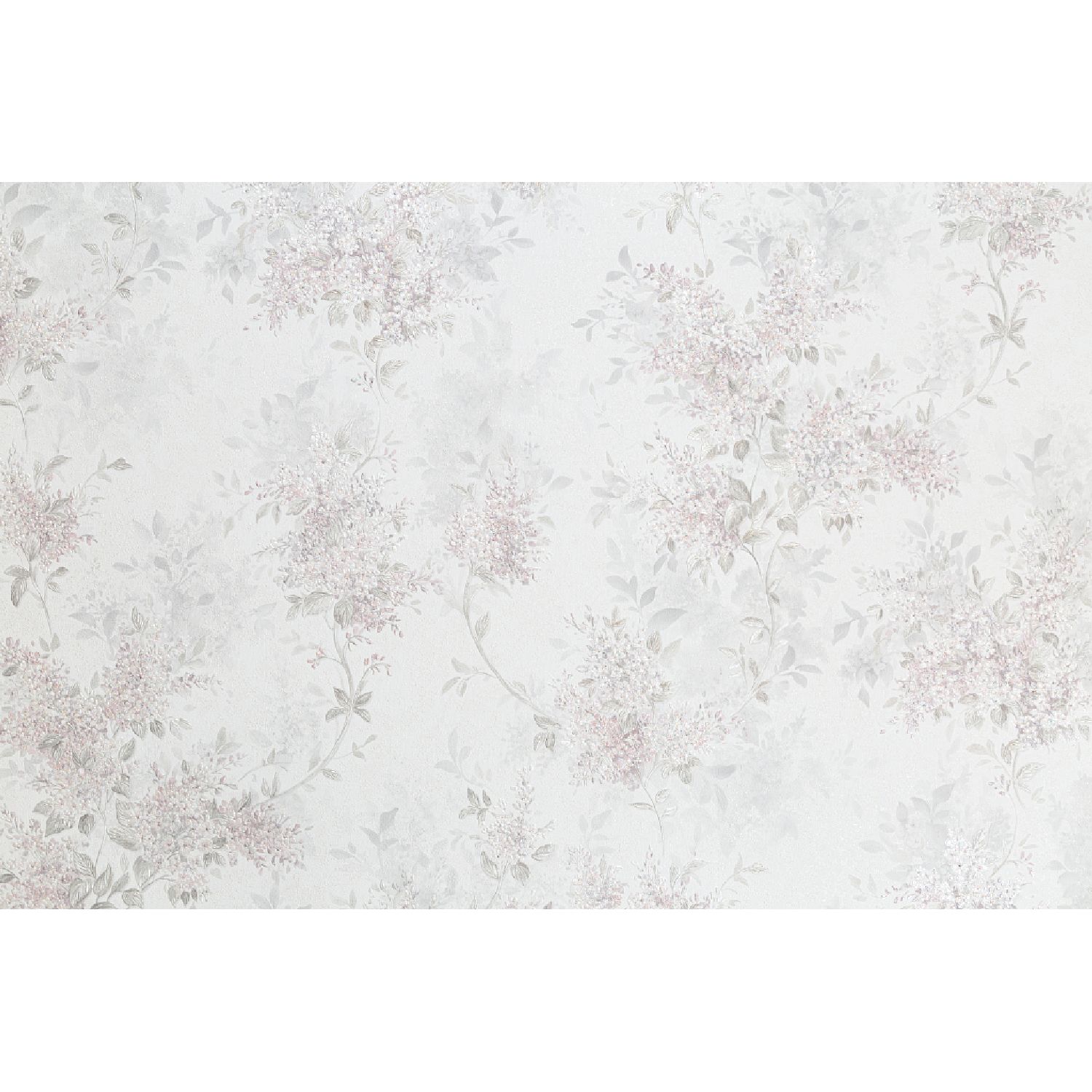 Изображение товара Виниловые обои PALITRA Nancy 1,06х10,05 м, белый с рисунком
