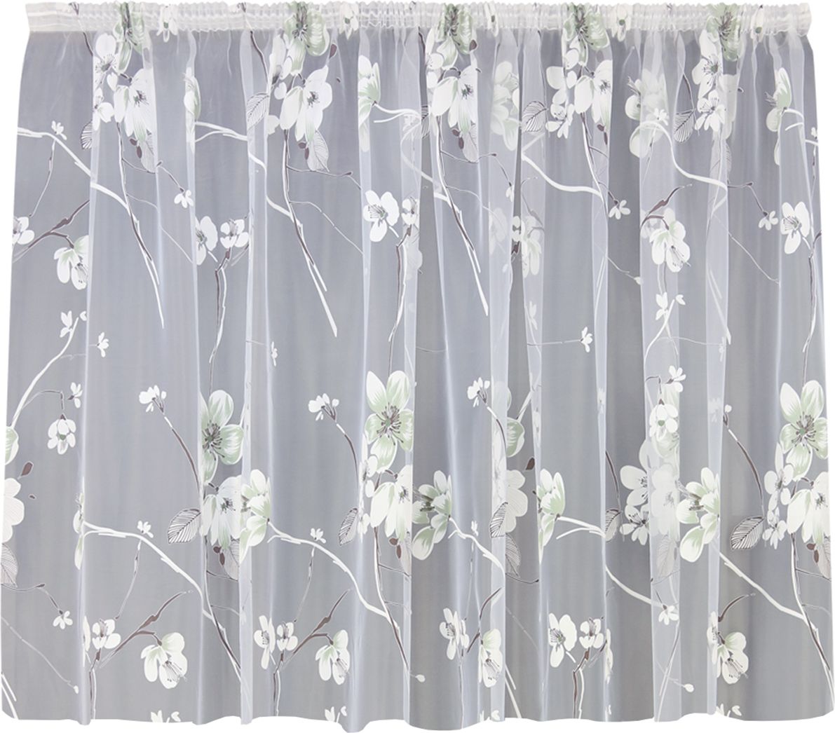 Изображение товара Штора на тесьме "Sakura - K" 265 см, прозрачная высота 175 см