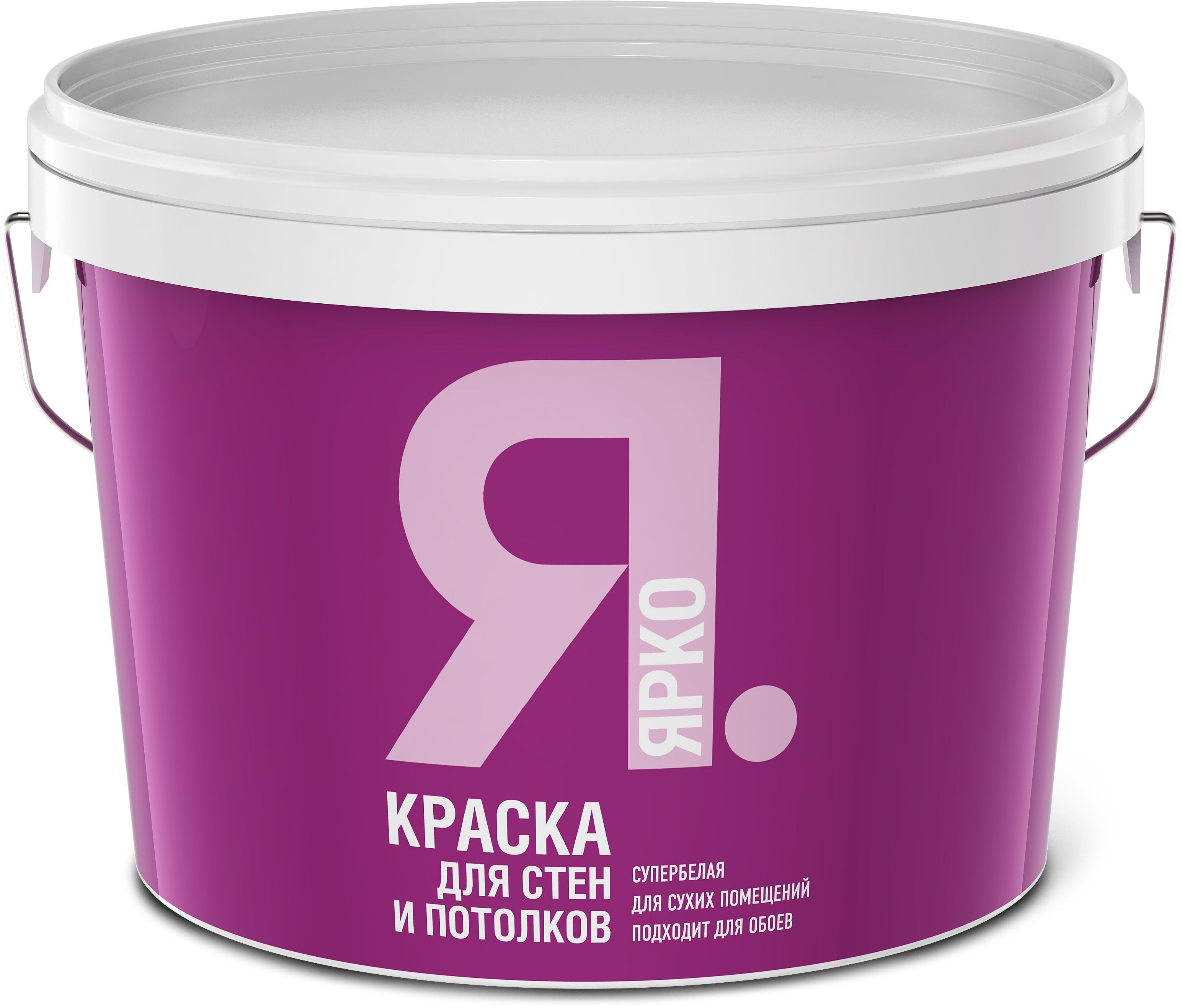Изображение товара Краска для стен и потолков ЯРКО белая 14 кг акриловая interior