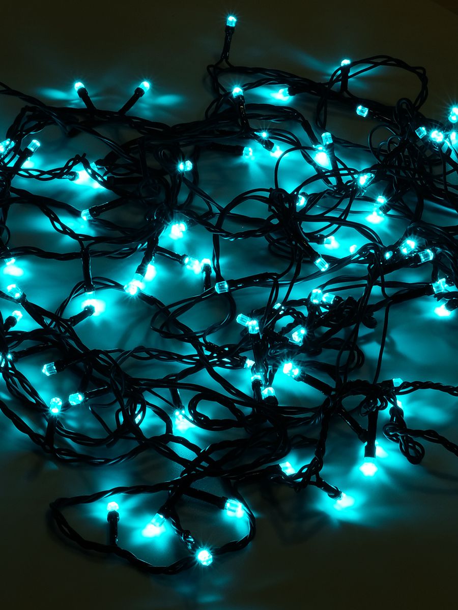 Изображение товара Гирлянда внутренняя нить SH LIGHTS 120 LED зеленая 12 м для внутреннего декора