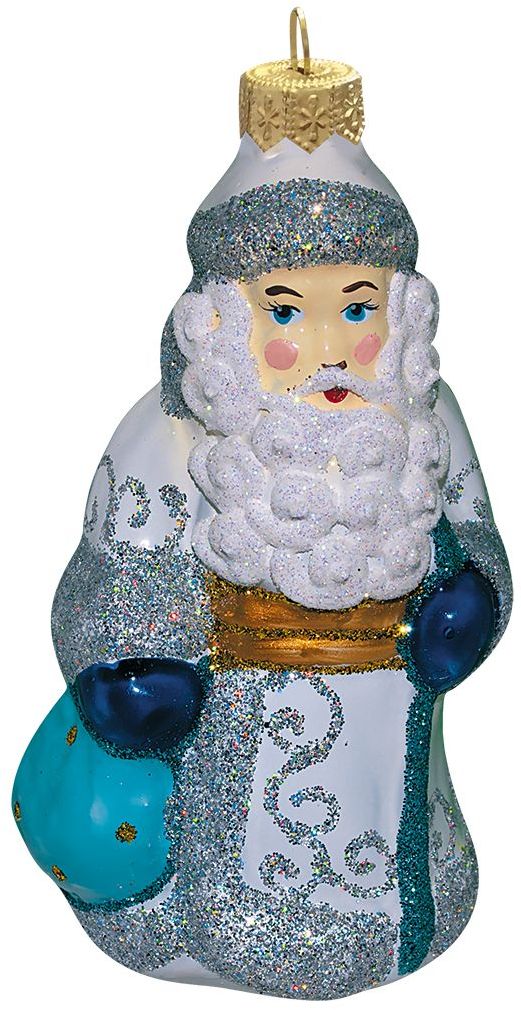 Изображение товара Ёлочная игрушка Коломеев Дед Мороз с посохом 12 см в подарочной упаковке