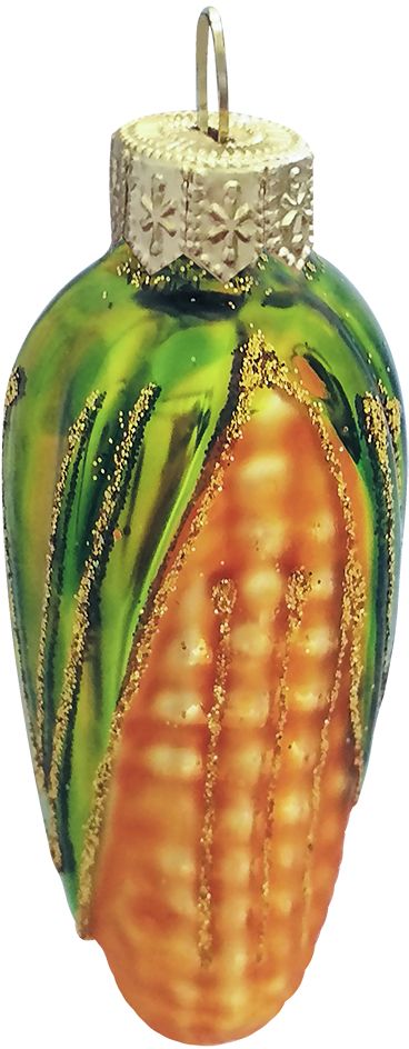 Изображение товара Ёлочная игрушка Коломеев Кукуруза малая 6,5 см в подарочной упаковке