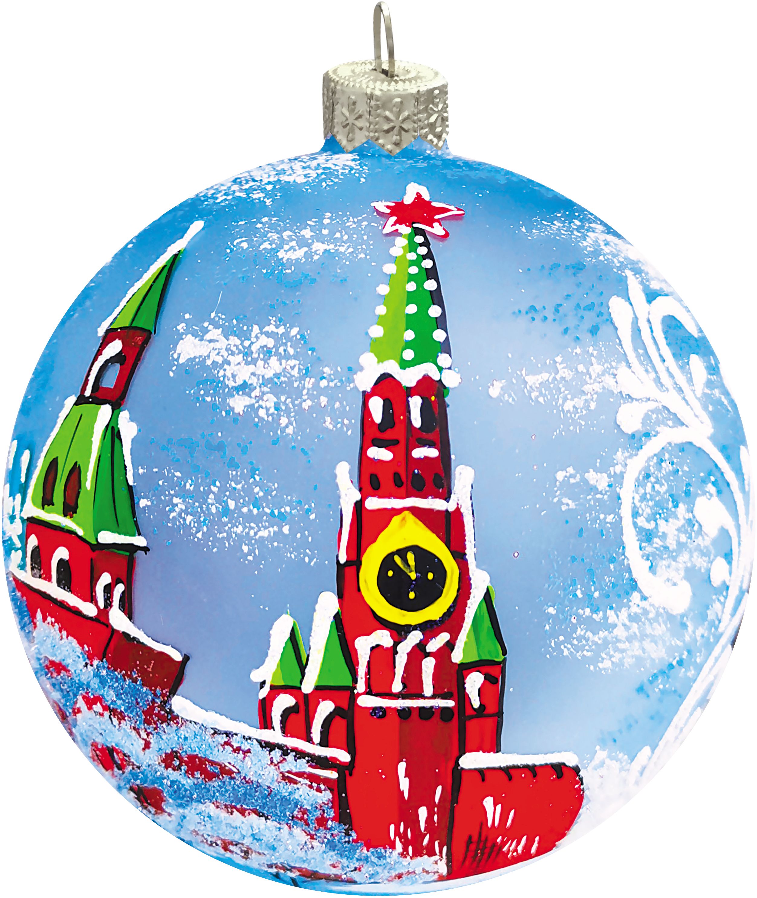 Изображение товара Новогодний шар Коломеев Московский Кремль 10 см в подарочной упаковке