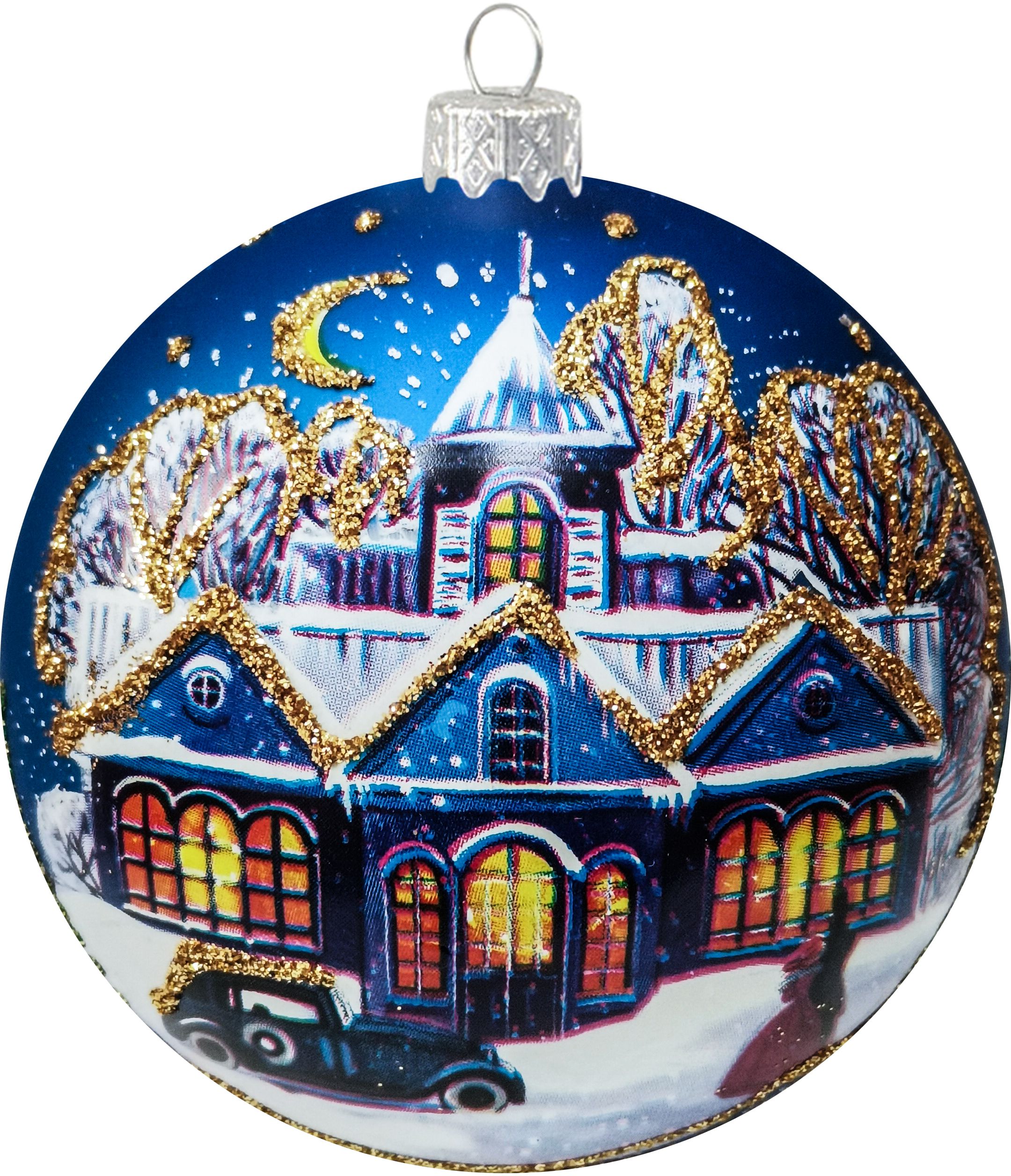 Изображение товара Новогодний шар Коломеев Рождественская ночь 6,5 см в подарочной упаковке