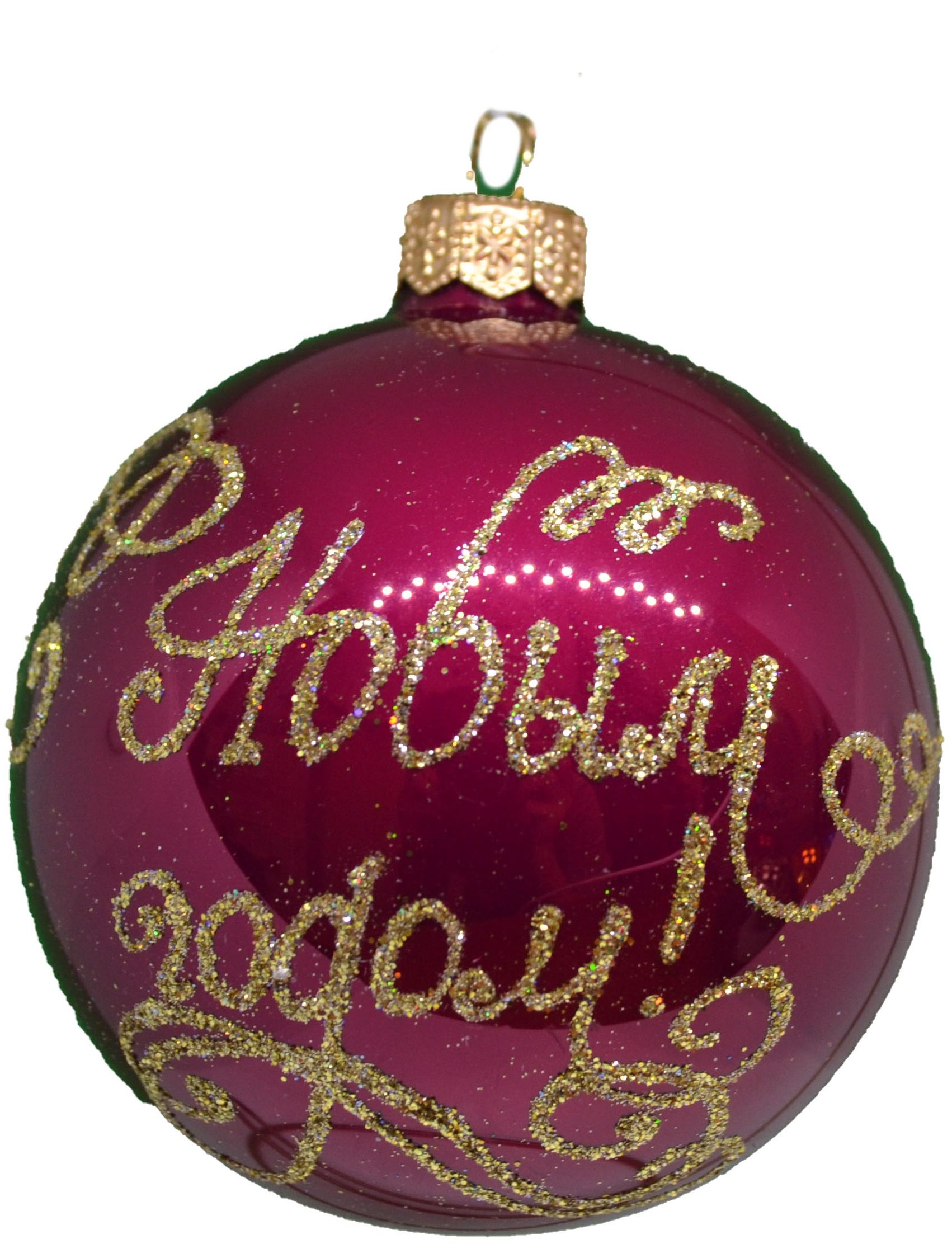 Изображение товара Новогодний шар Коломеев с надписью С Новым годом 8,5 см в подарочной упаковке