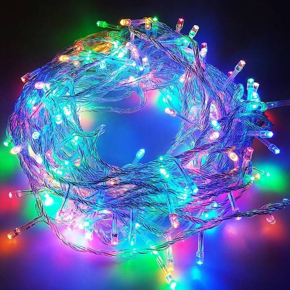 Изображение товара Гирлянда внутренняя нить SH LIGHTS 100 LED многоцветная 5 м для внутреннего использования