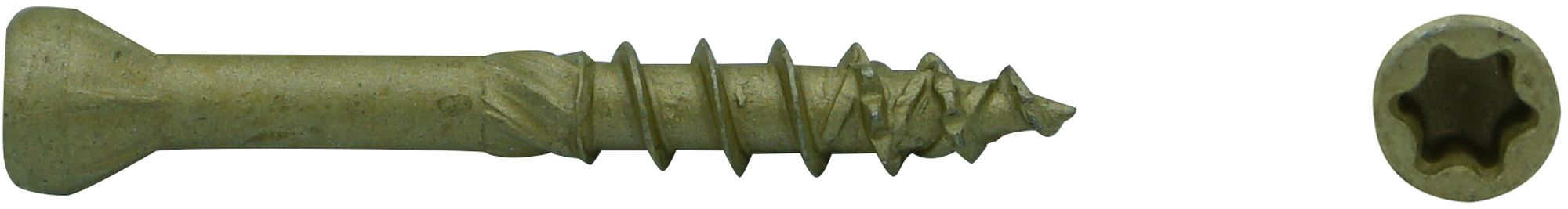 Изображение товара Саморез для террасной доски ЕВРОПАРТНЕР 5x50 TX антикоррозийное покрытие 15 шт