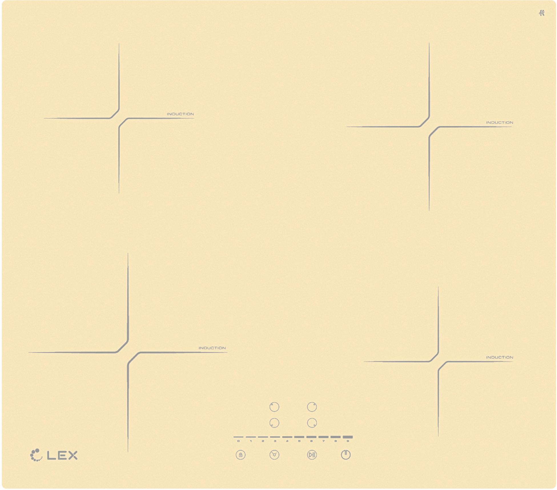 Изображение товара Индукционная варочная панель LEX EVI 640-2 IV бежевая