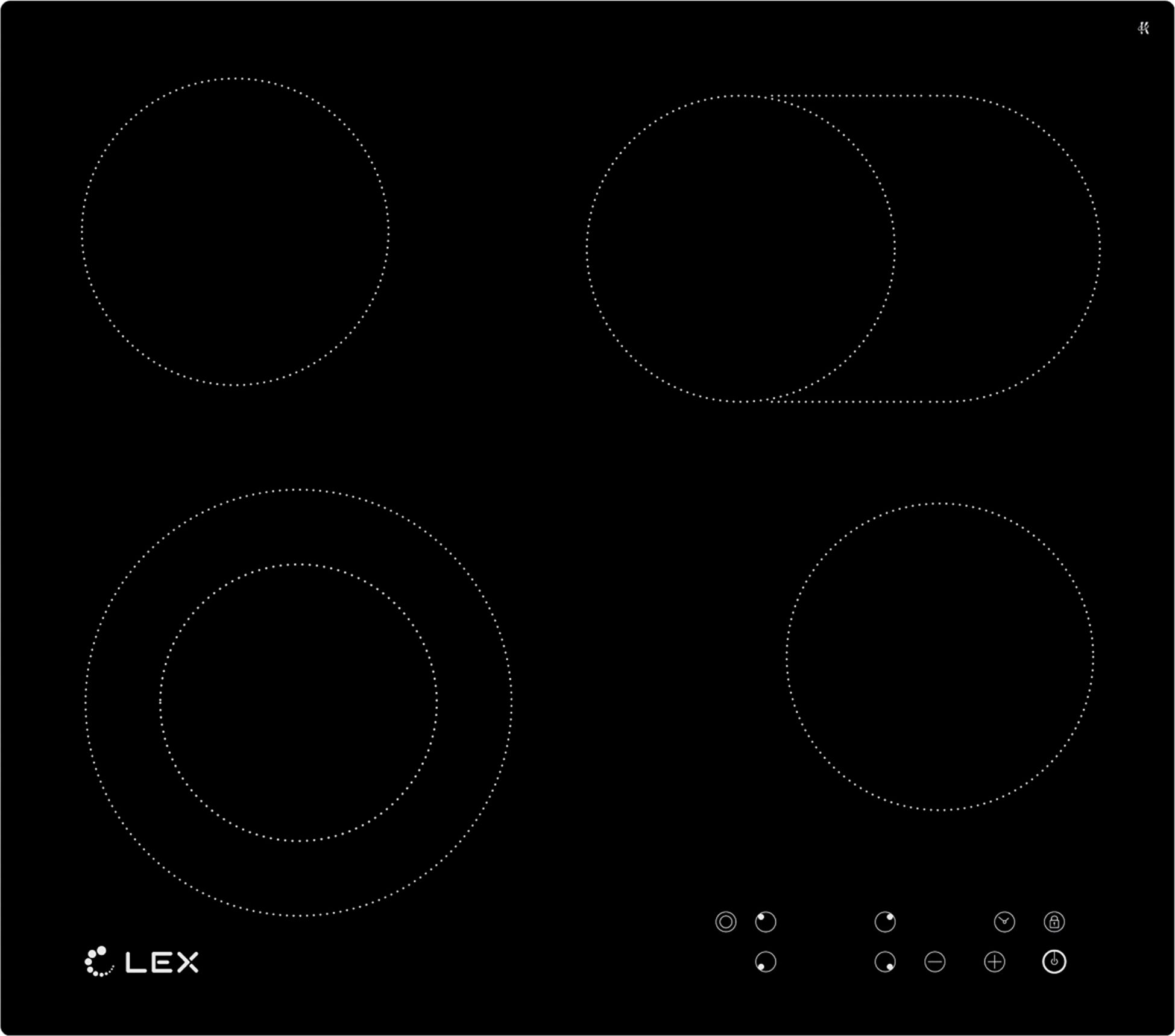 Изображение товара Варочная панель LEX EVH 642 BL: Эффективность и стиль на вашей кухне