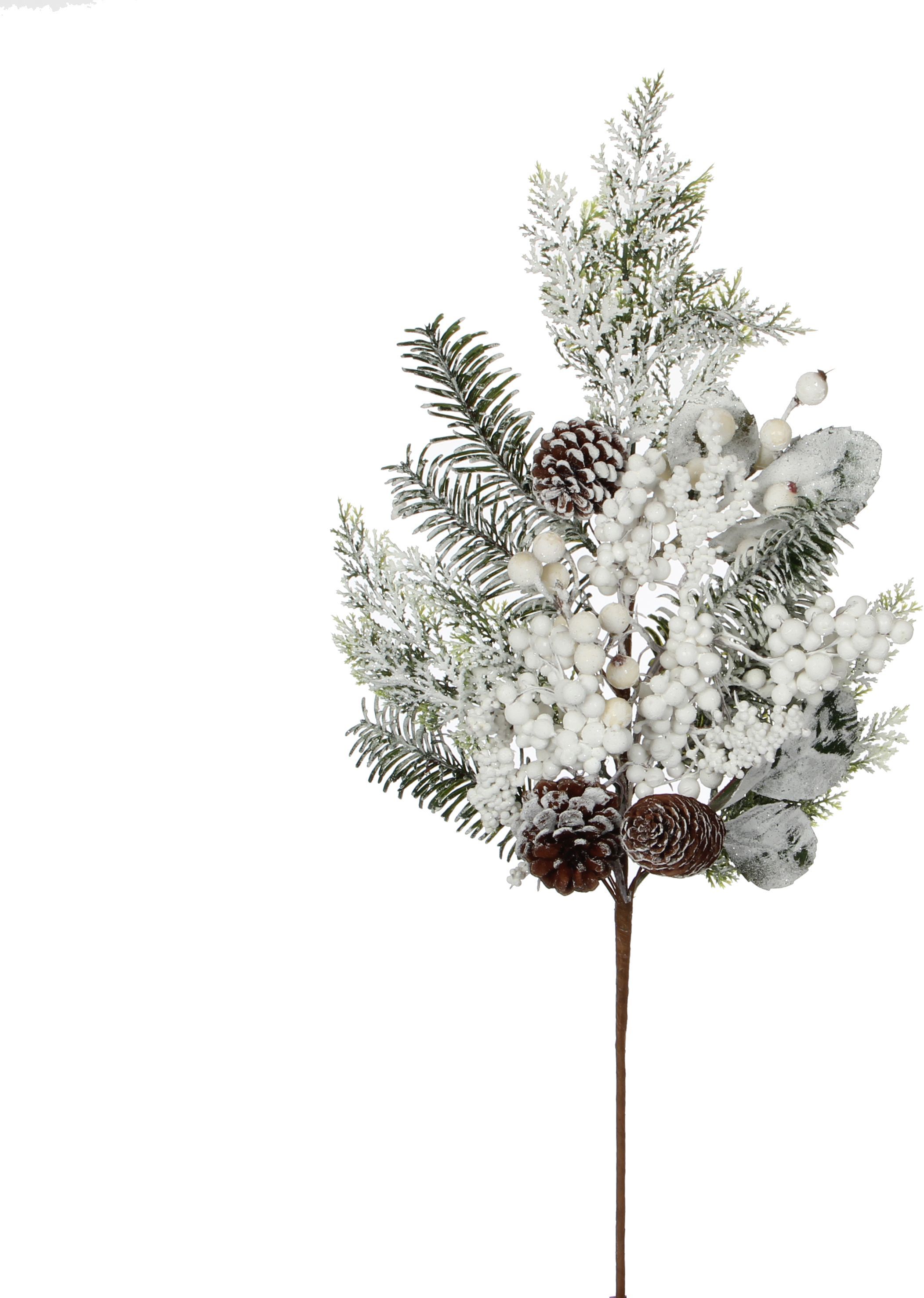 Изображение товара Новогодняя композиция House of Seasons Веточка глазго с ягодами 73 см