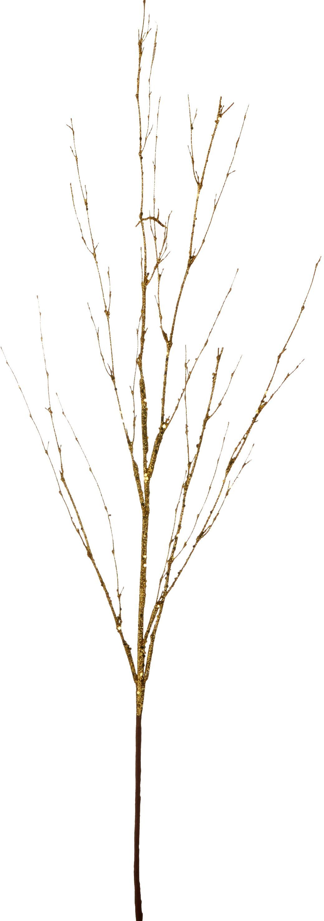 Изображение товара Новогодняя декоративная веточка House of Seasons Веточка золото 104 см
