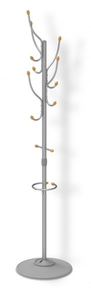 Изображение товара Напольная вешалка Ника серого цвета из прочных материалов