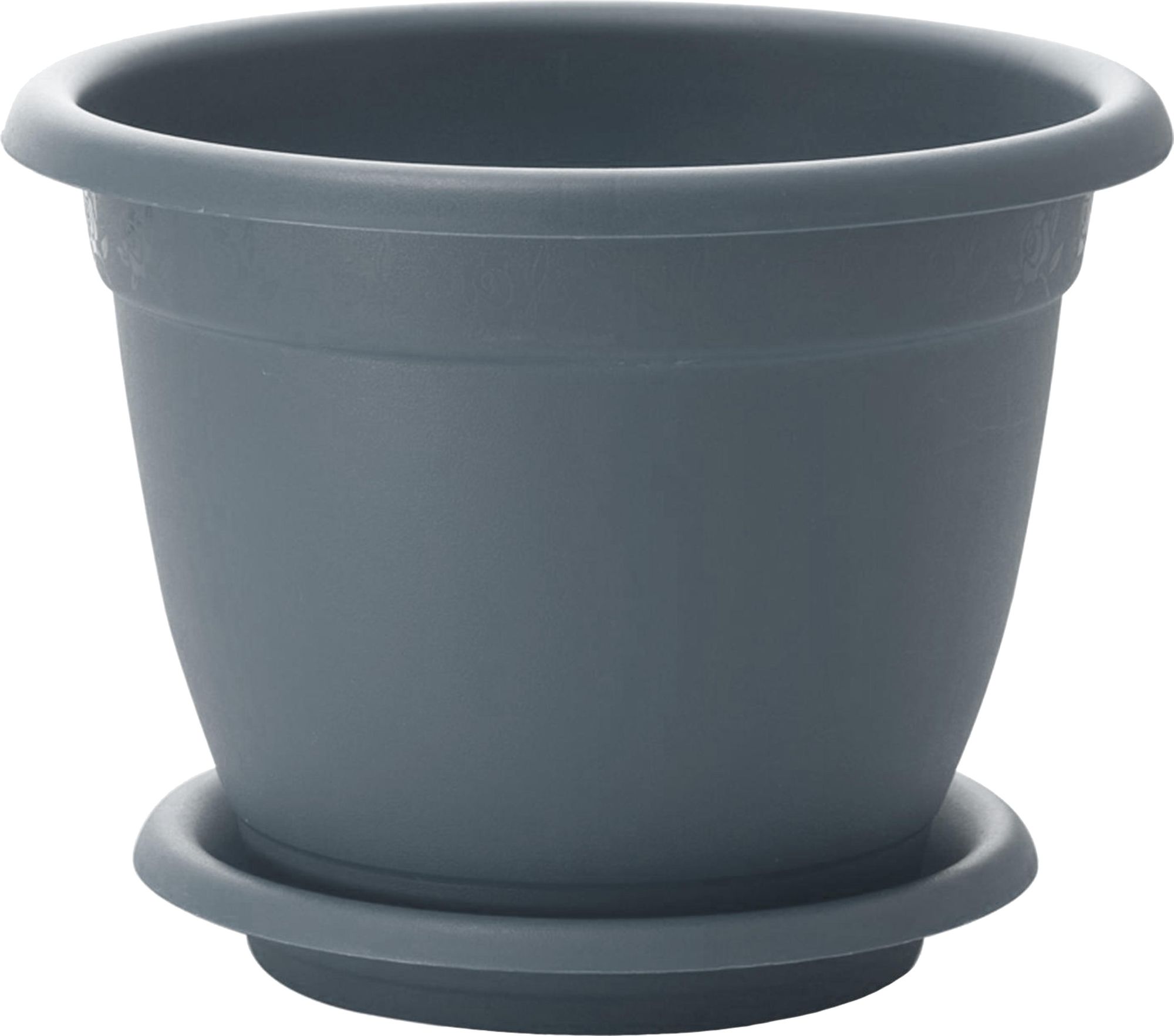 Изображение товара Горшок для цветов InGreen Aphrodite D 340 mm, 12,7л с подставкой №7 серый